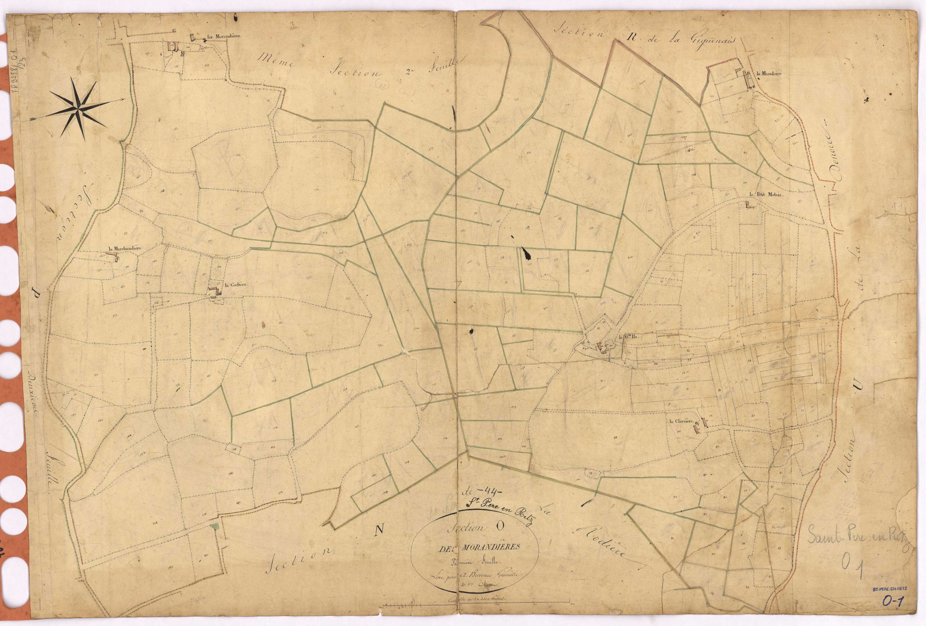 Saint-Père-en-Retz - Section O1 Morandières (section des)