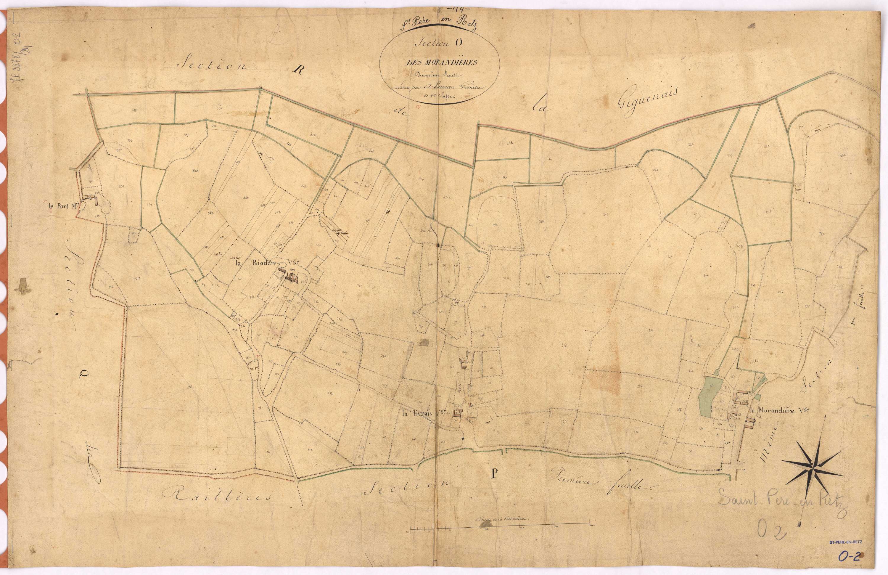 Saint-Père-en-Retz - Section O2 Morandières (section des)