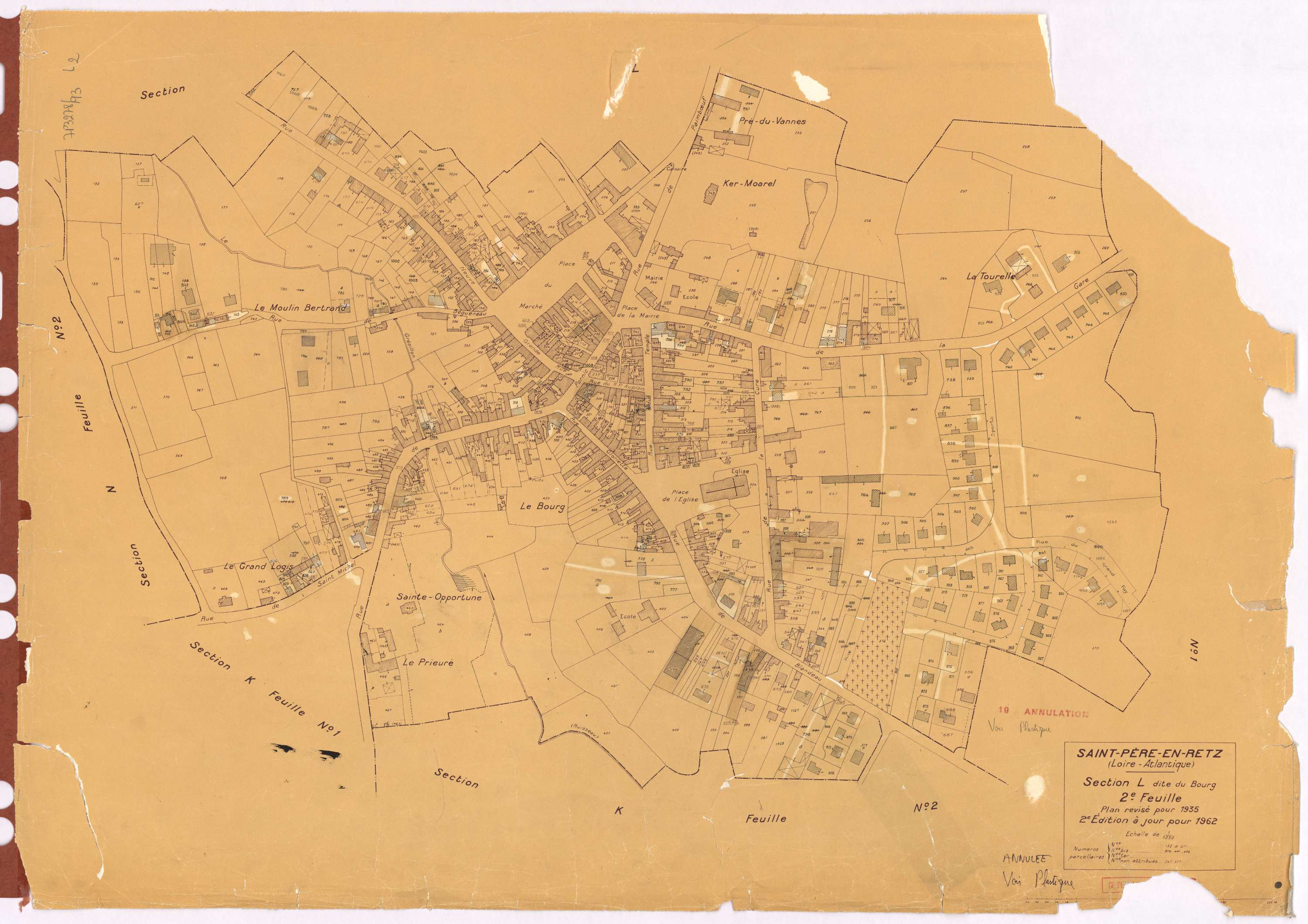 Saint-Père-en-Retz - Section L2 Bourg (section du) ; 132-571
