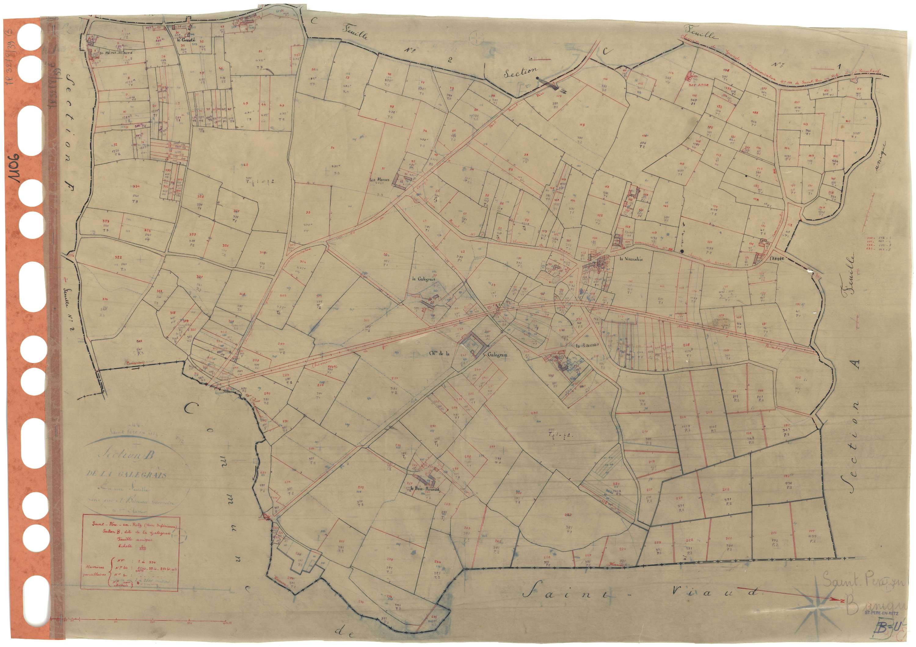 Saint-Père-en-Retz - Section B Galegrais (section de La) . 1-334