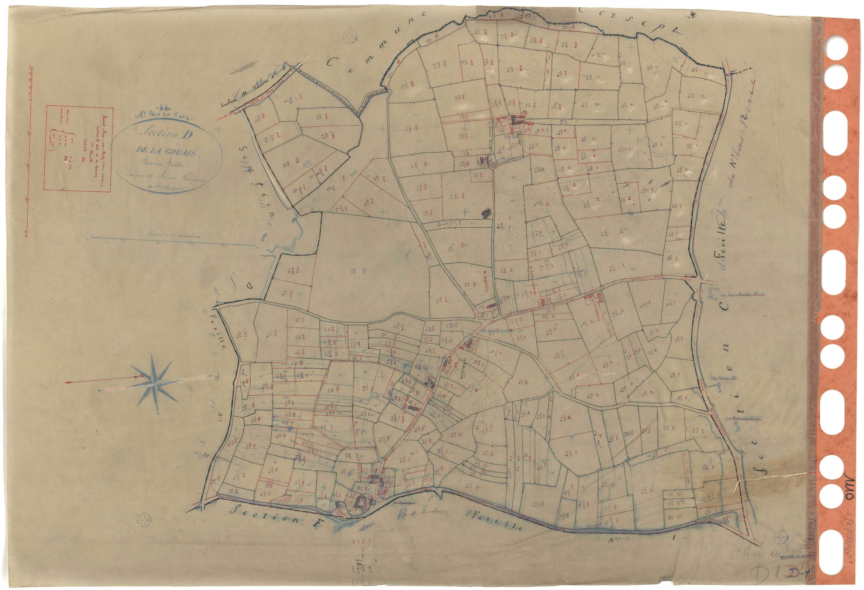 Saint-Père-en-Retz - Section D1 Gruais (section de La) . 1-216