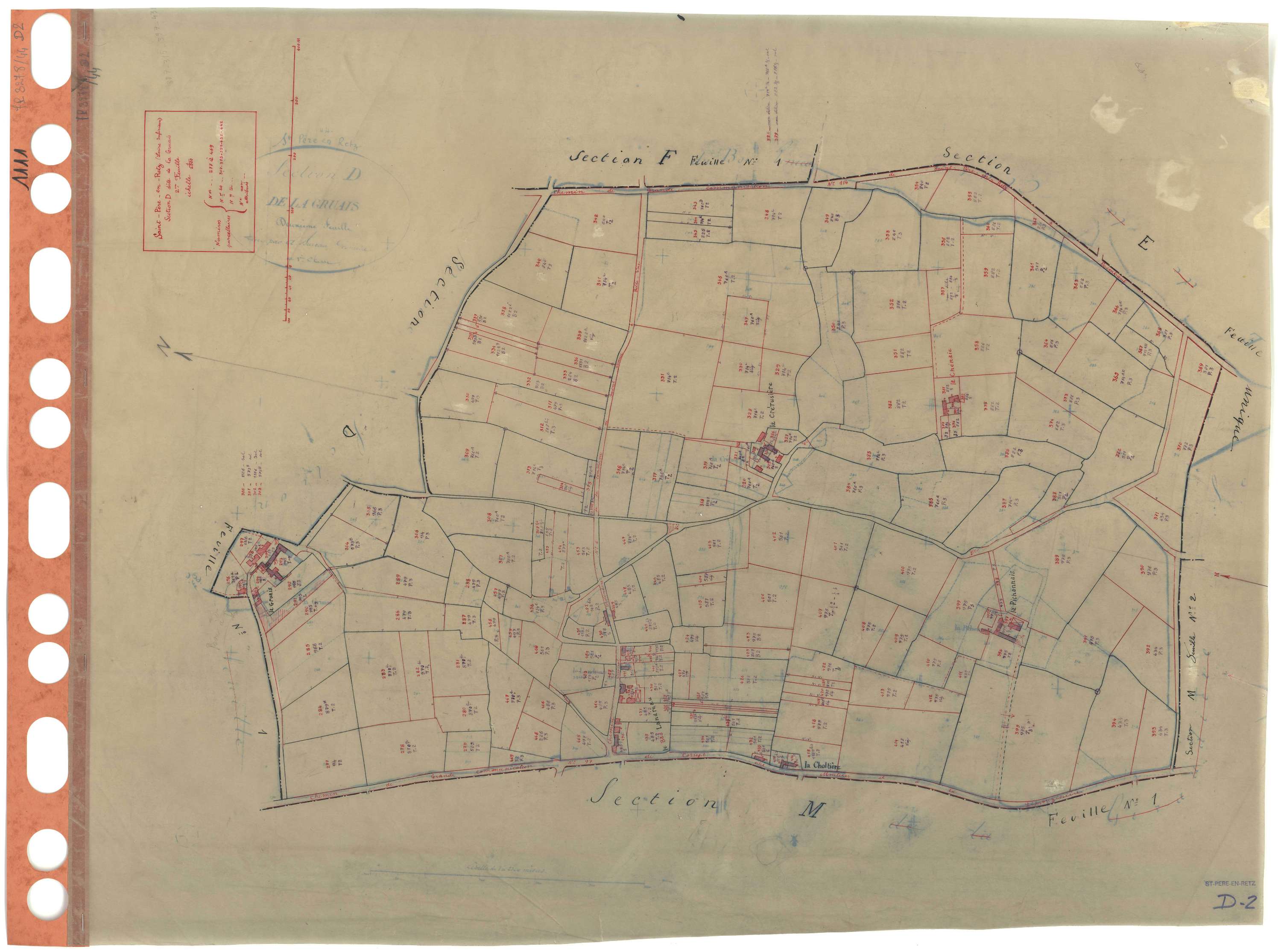 Saint-Père-en-Retz - Section D2 Gruais (section de La) . 217-469