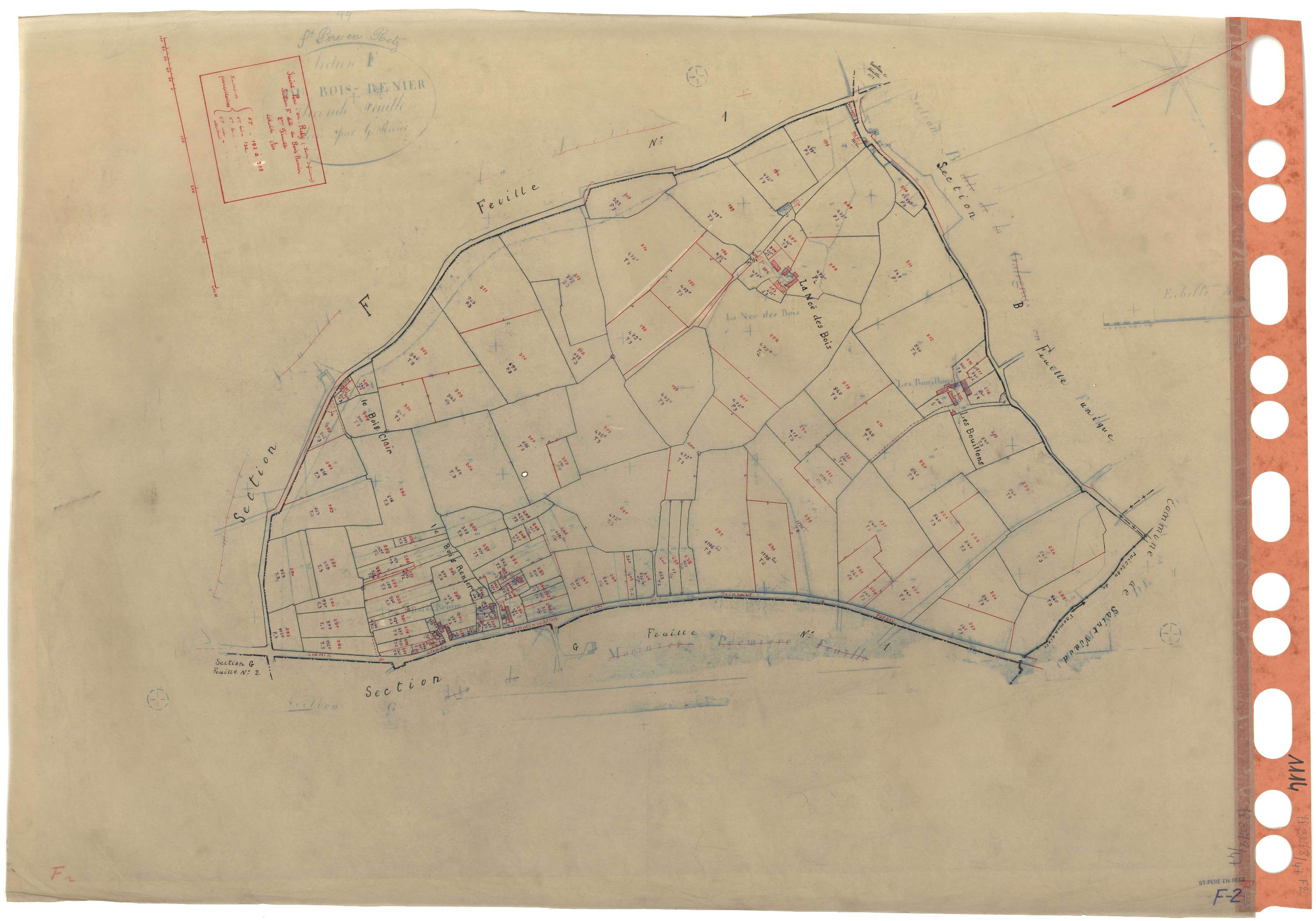 Saint-Père-en-Retz - Section F2 Bois-Renier (section du) . 192-315