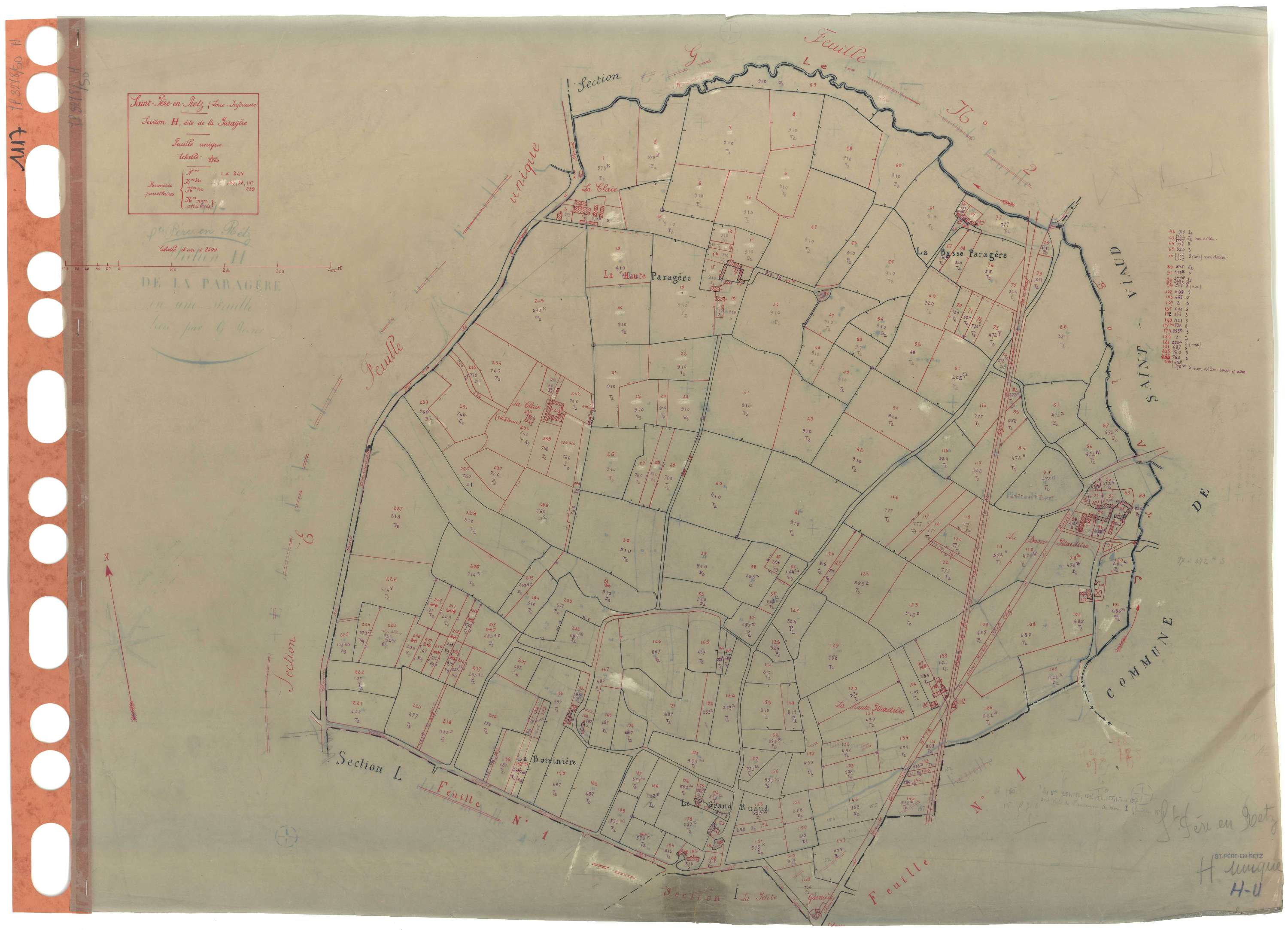 Saint-Père-en-Retz - Section H Paragère (section de La) . 1-245