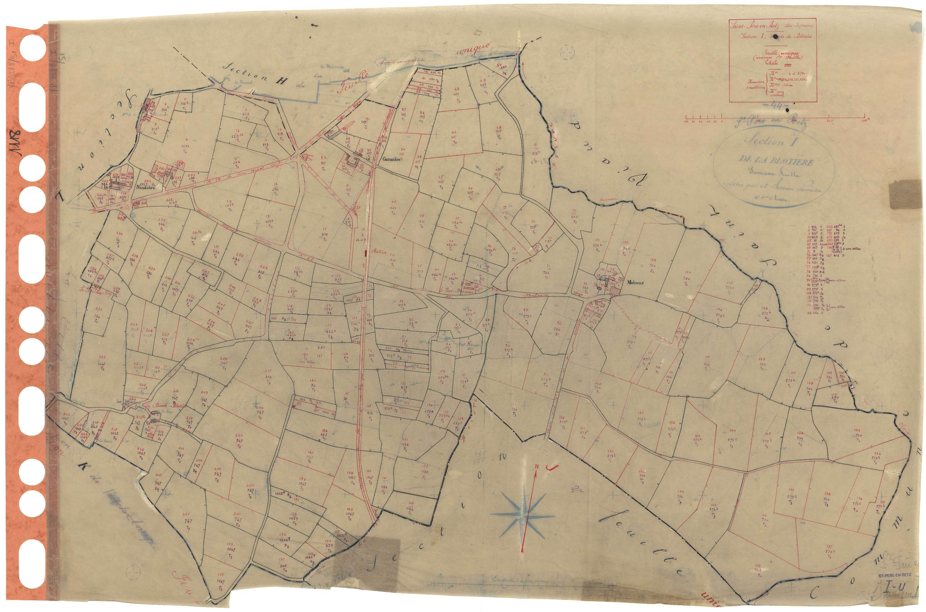 Saint-Père-en-Retz - Section I Blotière (section de La) . 1-270