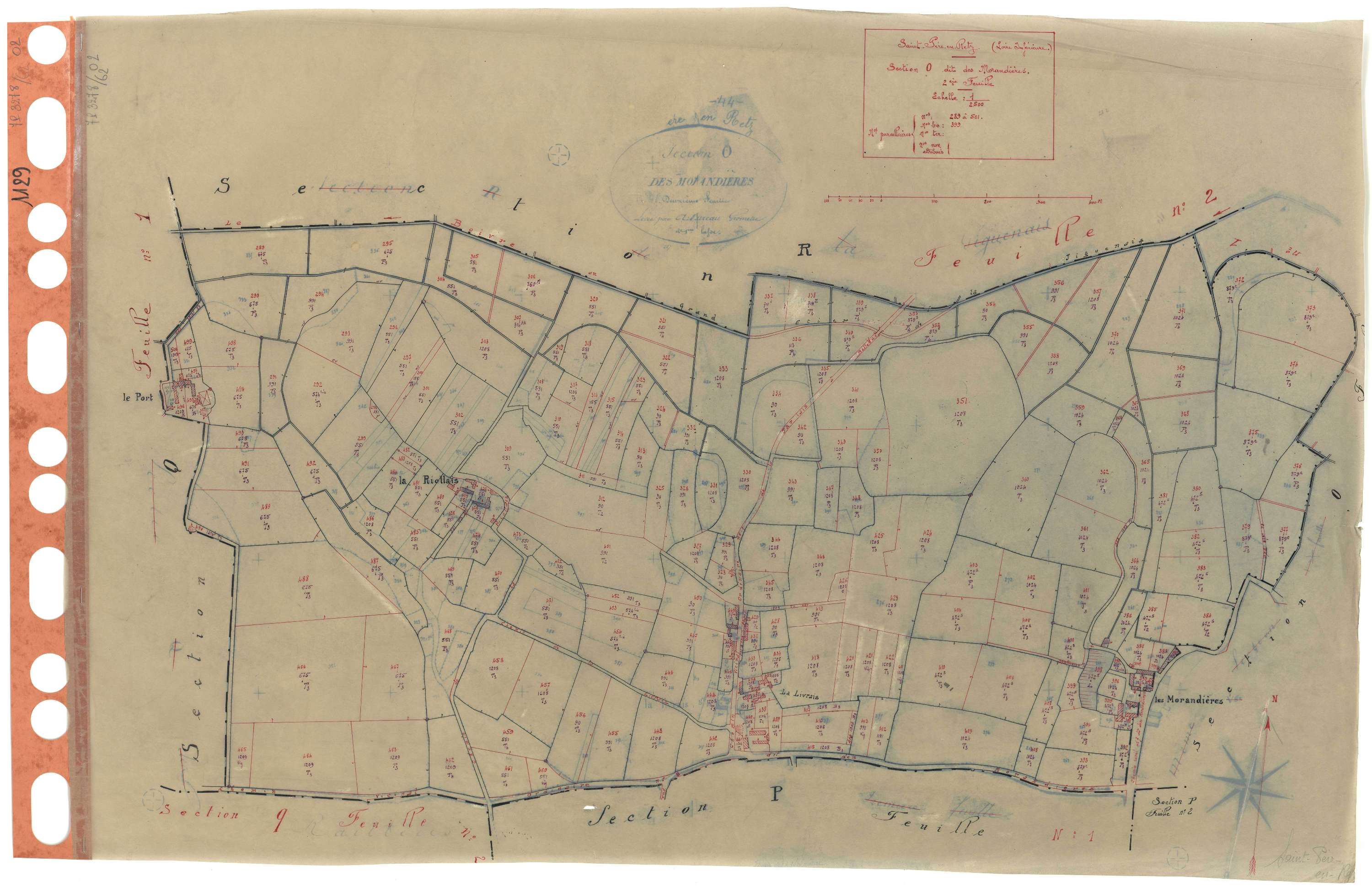 Saint-Père-en-Retz - Section O2 Morandières (section des) . 289-501