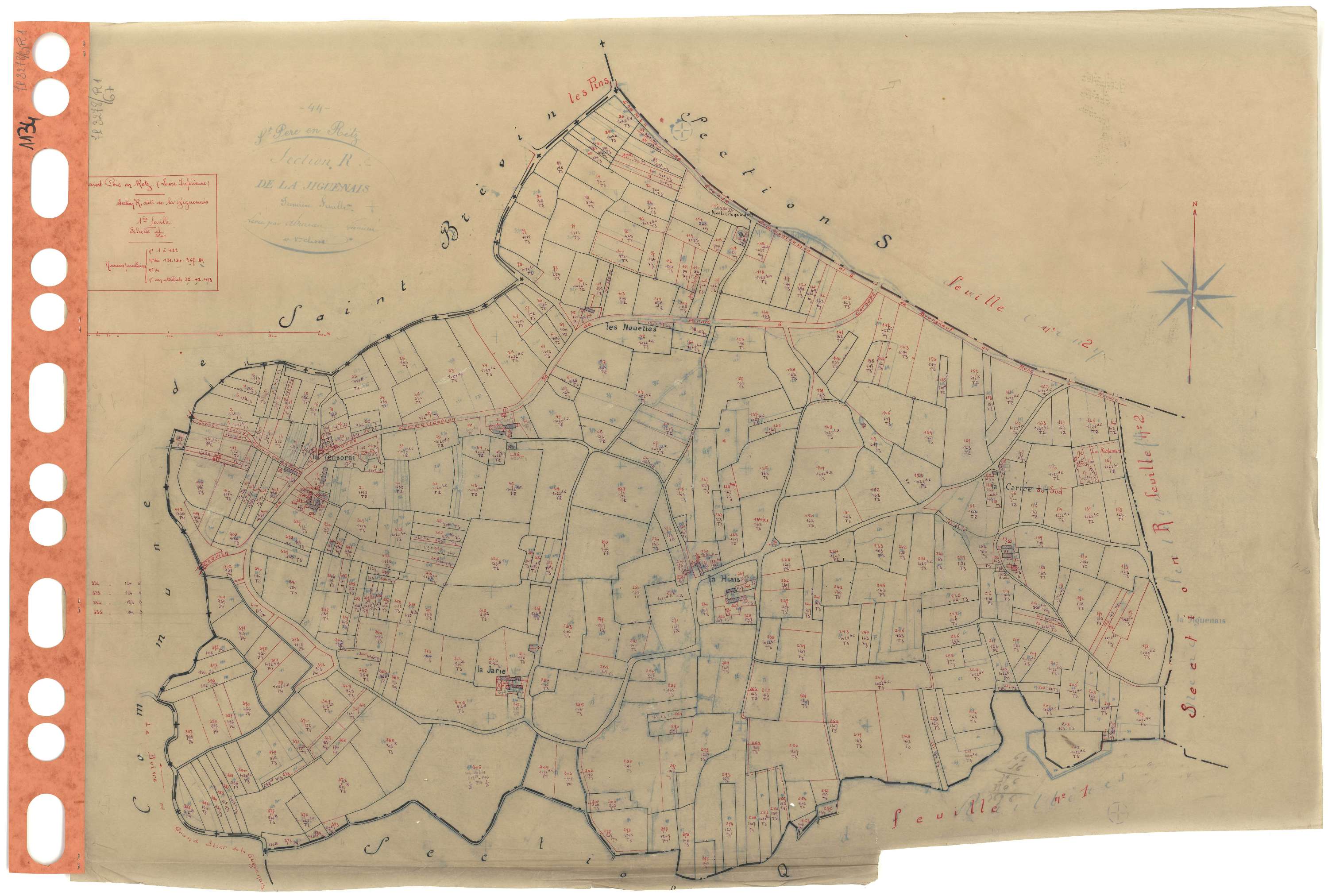 Saint-Père-en-Retz - Section R1 Giguenais (section de La) . 1-422