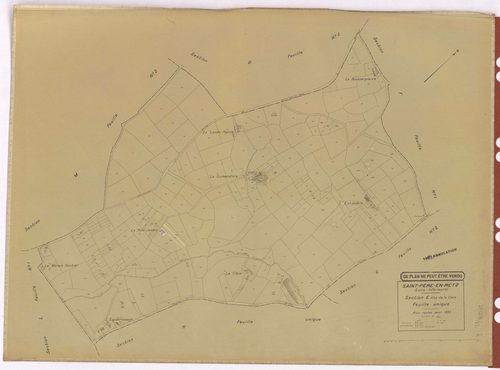 Saint-Père-en-Retz - Section E Claie (section de La) ; 1-192