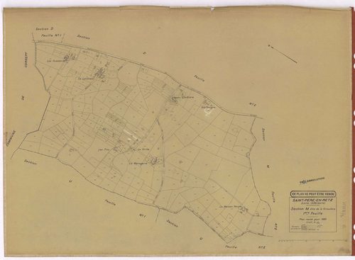 Saint-Père-en-Retz - Section M1 Giraudière (section de La) ; 1-232