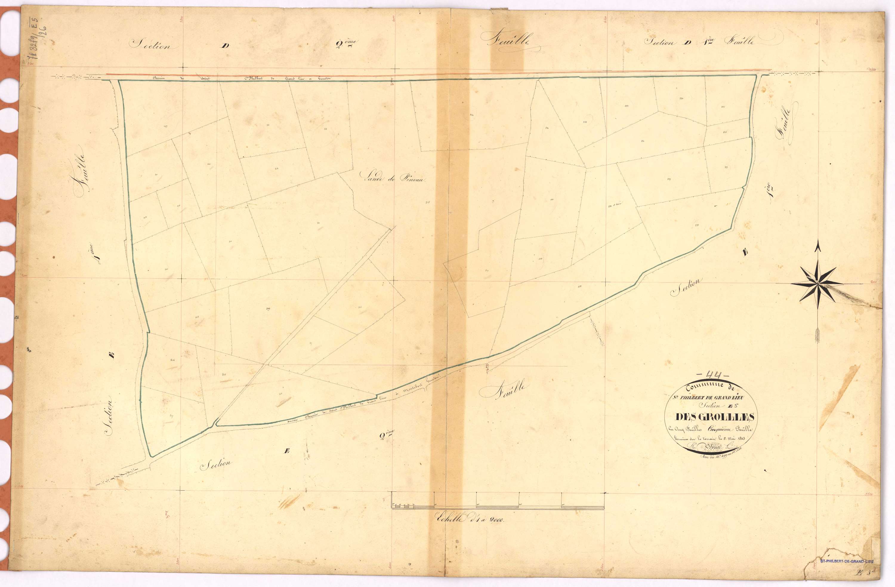 Saint-Philbert-de-Grand-Lieu - Section E5 Grolles (section des) ; 499-534