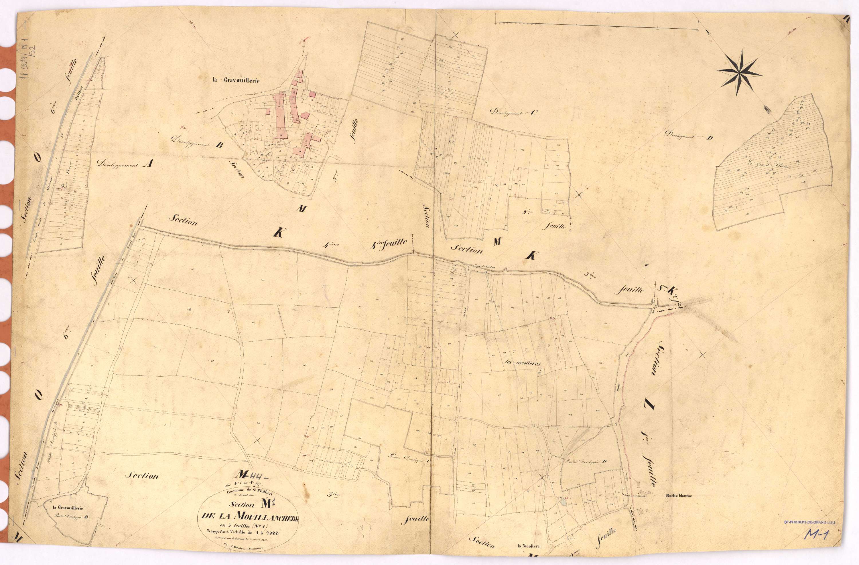 Saint-Philbert-de-Grand-Lieu - Section M1 Mouillancherie (section de La) ; 1-467