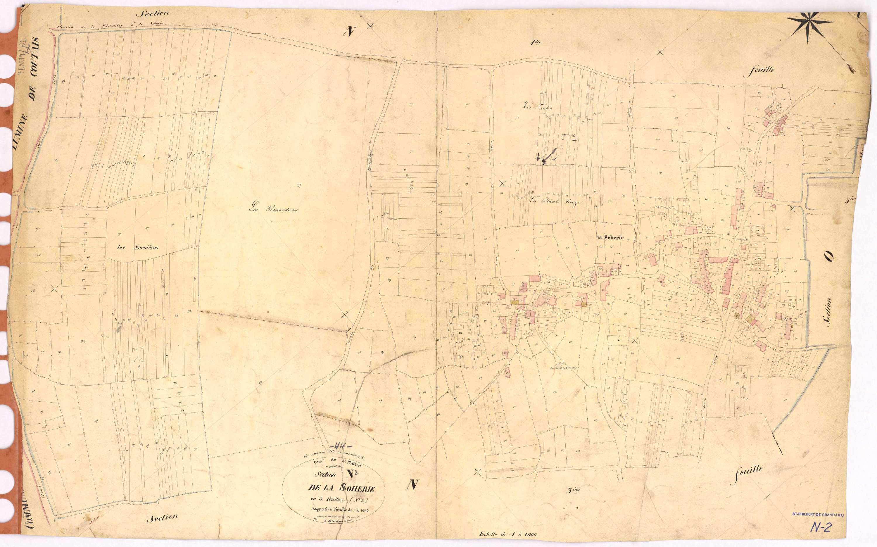 Saint-Philbert-de-Grand-Lieu - Section N2 Soherie (section de La) ; 318-998