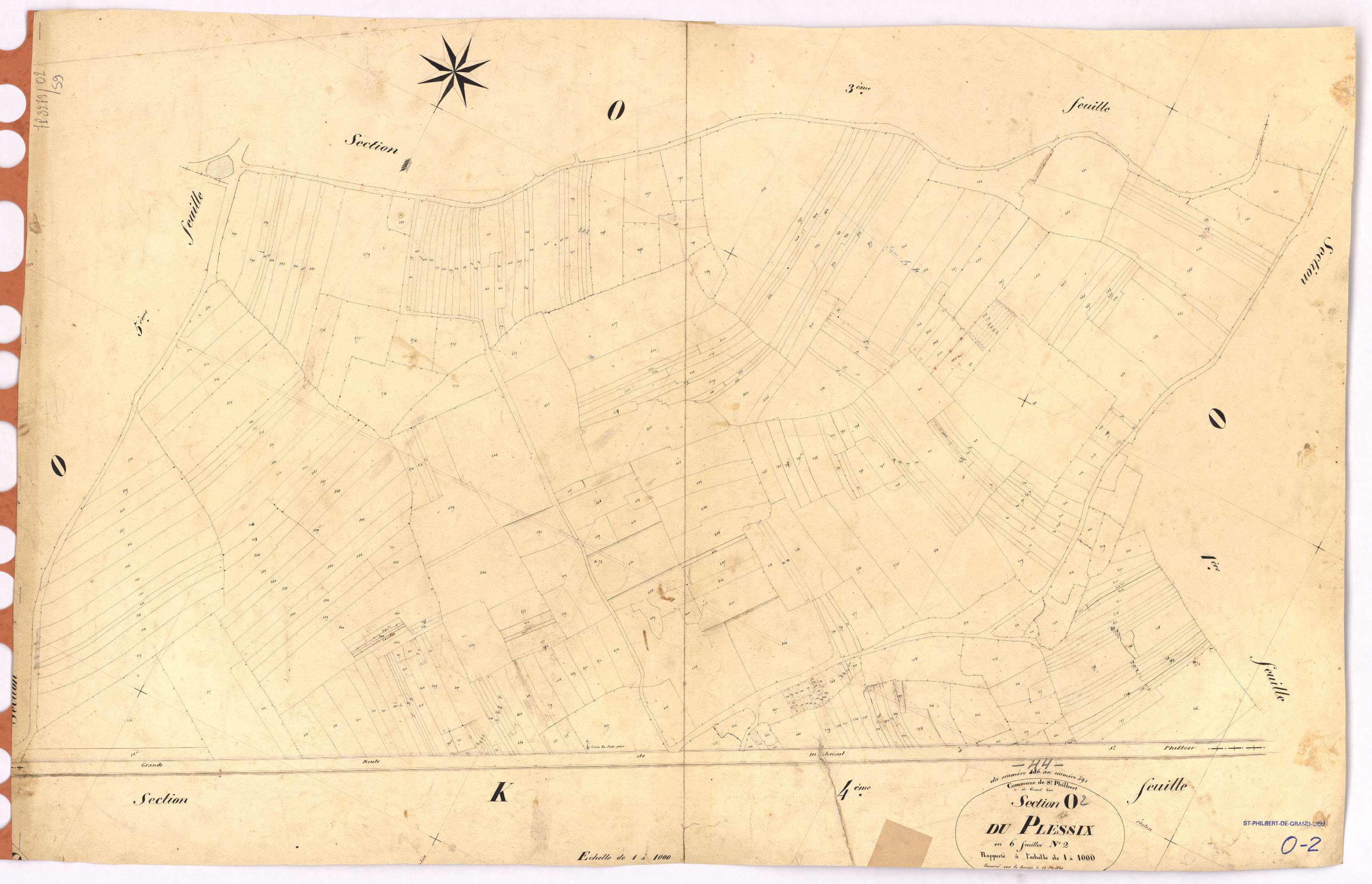 Saint-Philbert-de-Grand-Lieu - Section O2 Plessix (section du) ; 186-591