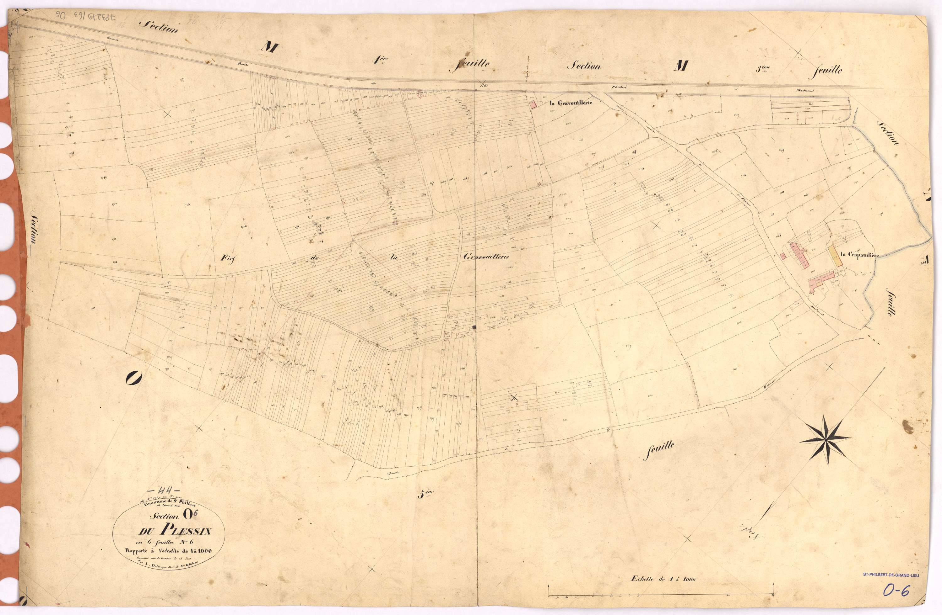 Saint-Philbert-de-Grand-Lieu - Section O6 Plessix (section du) ; 1747-2211