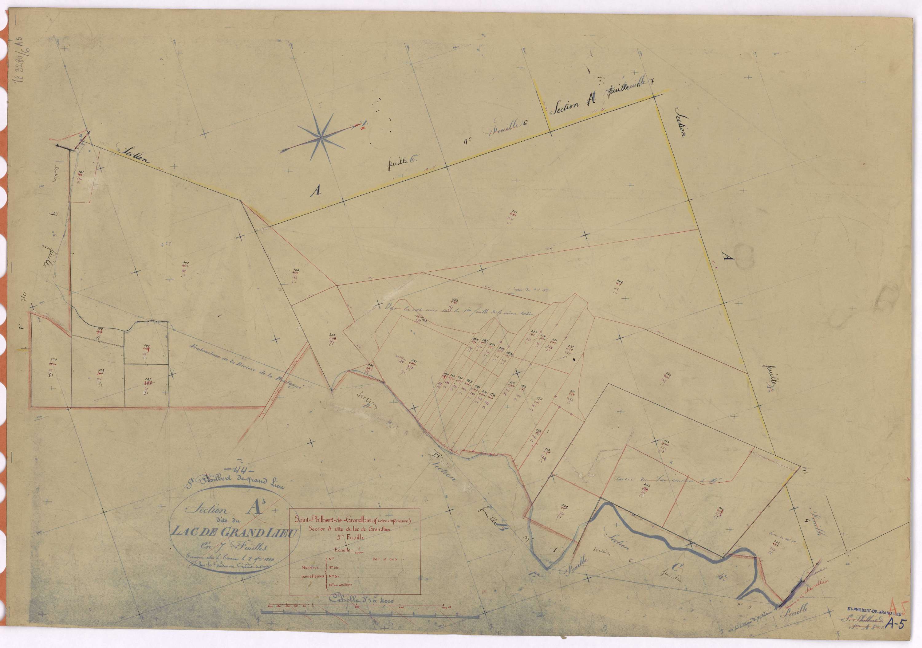 Saint-Philbert-de-Grand-Lieu - Section A5 Lac de Grand-Lieu (section du) ; 261-303