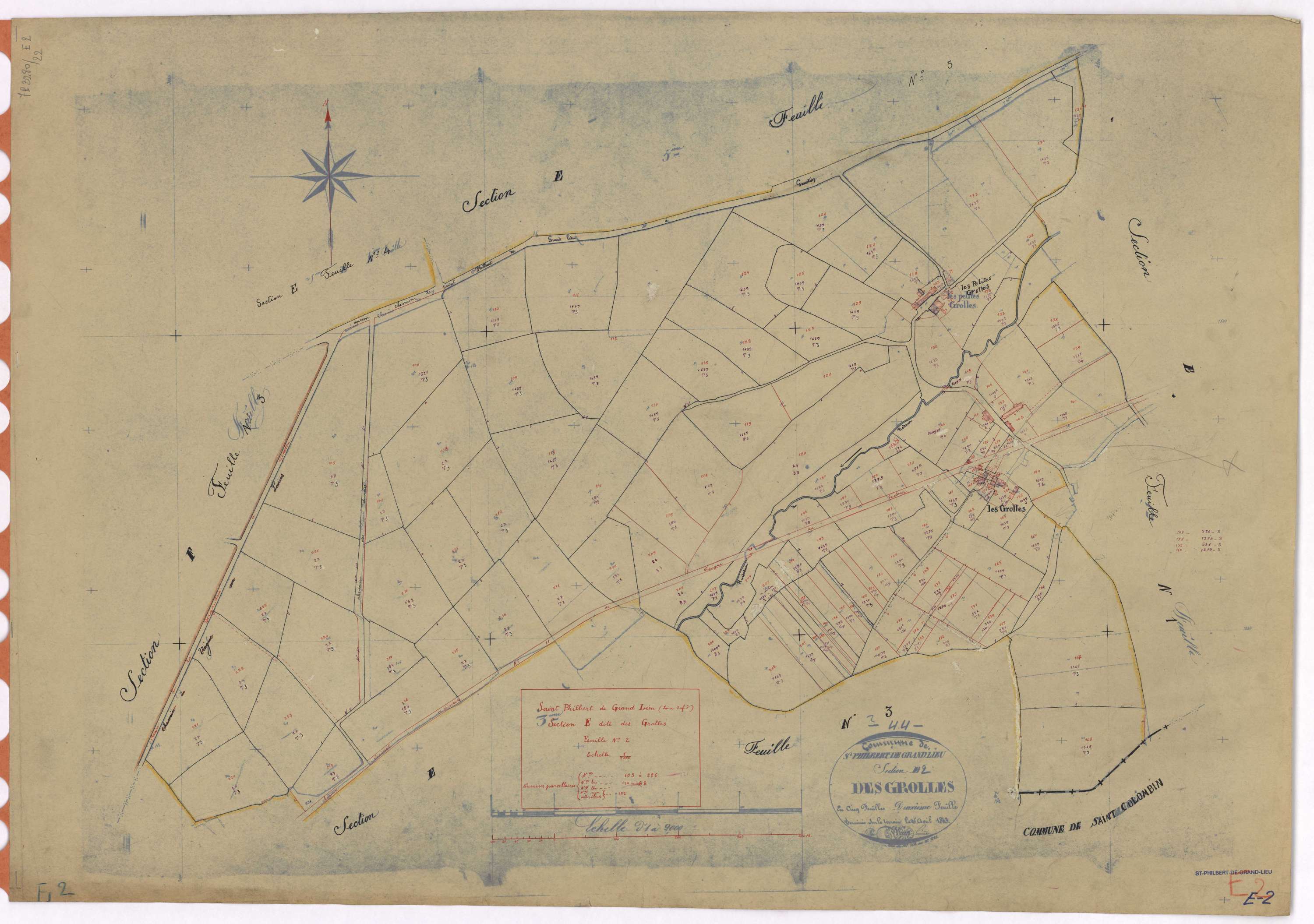 Saint-Philbert-de-Grand-Lieu - Section E2 Grolles (section des) ; 105-226