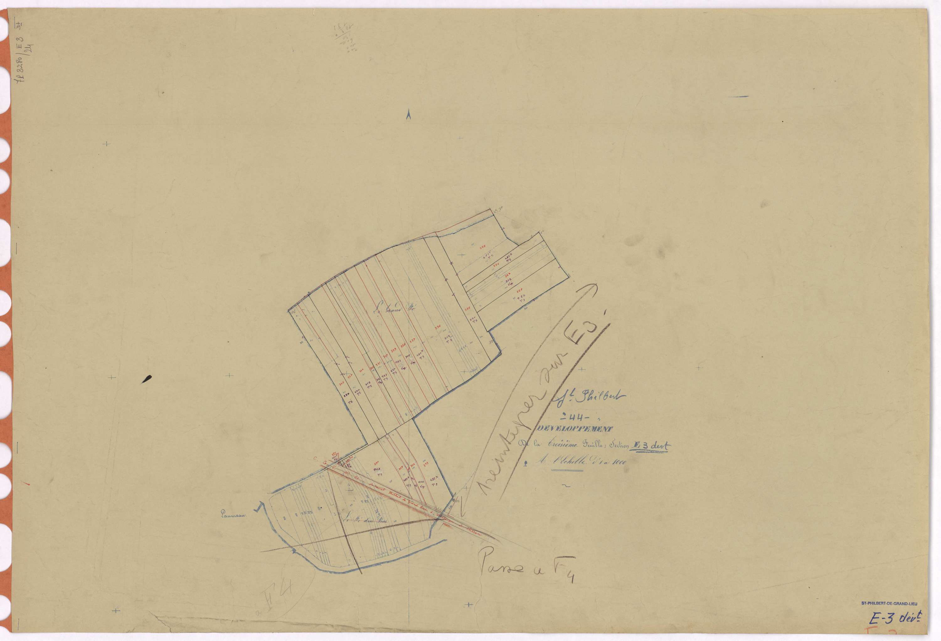 Saint-Philbert-de-Grand-Lieu - Section E3 (développement) Grolles (section des) ; 227-383 ; développement de diverses parcelles
