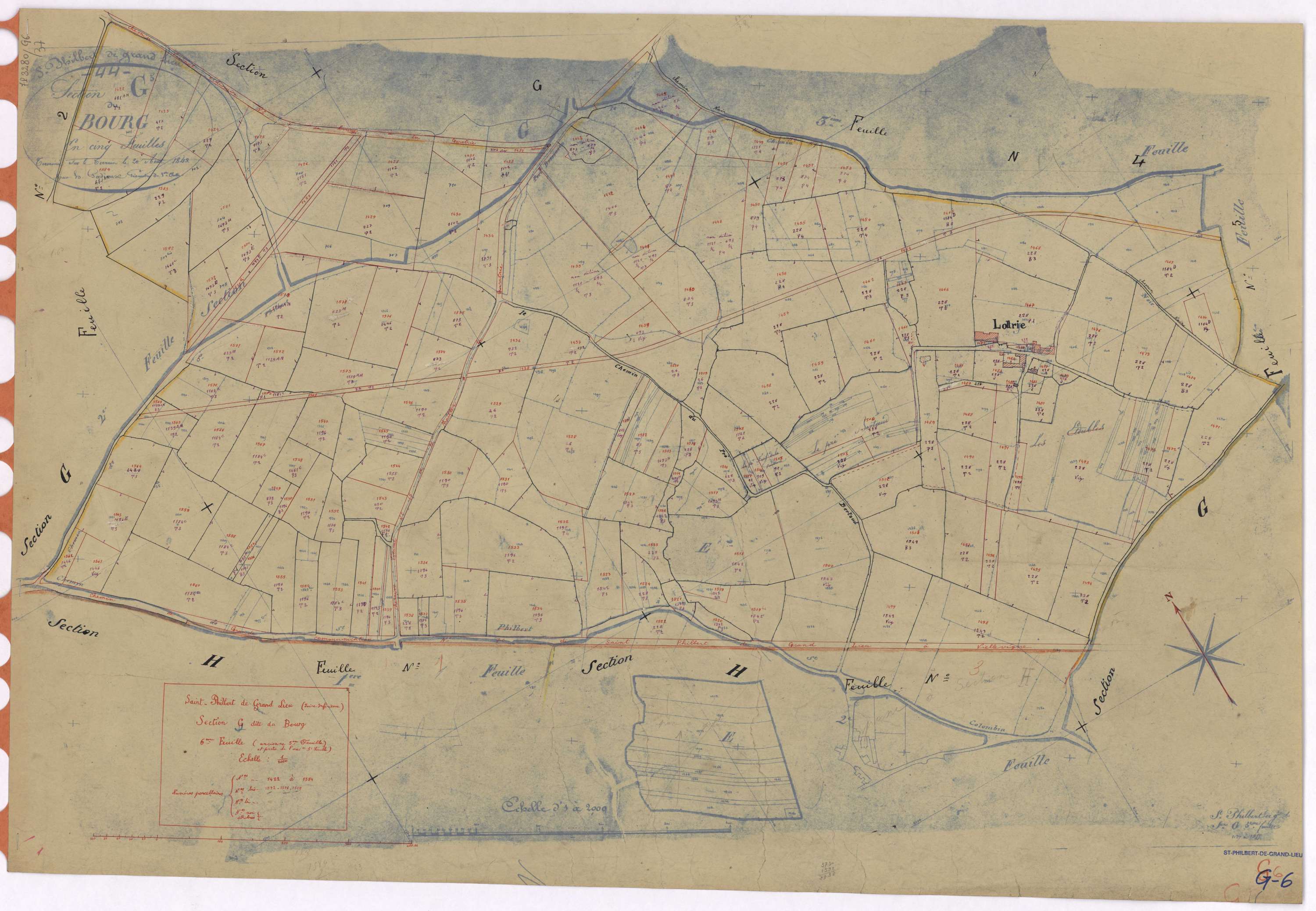 Saint-Philbert-de-Grand-Lieu - Section G6 Bourg (section du) ; 1422-1584