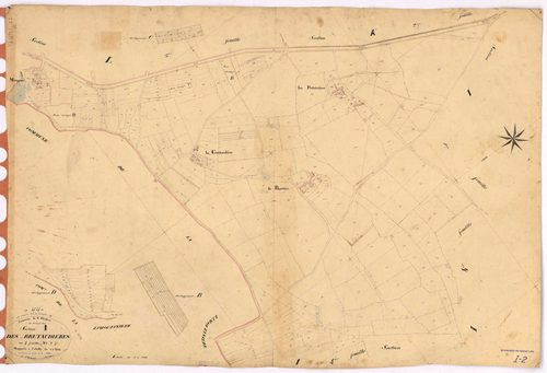 Saint-Philbert-de-Grand-Lieu - Section I2 Bretaudières (section des) ; 372-742