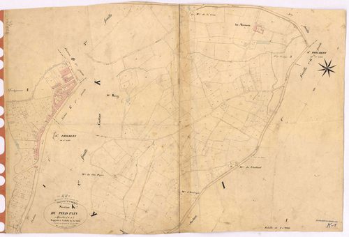 Saint-Philbert-de-Grand-Lieu - Section K1 Pied-Pain (section du) ; 1-383