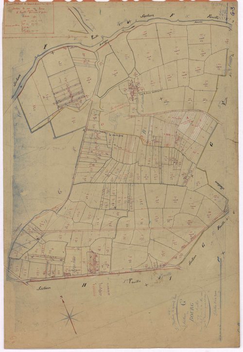 Saint-Philbert-de-Grand-Lieu - Section G3 Bourg (section du) ; 799-1021