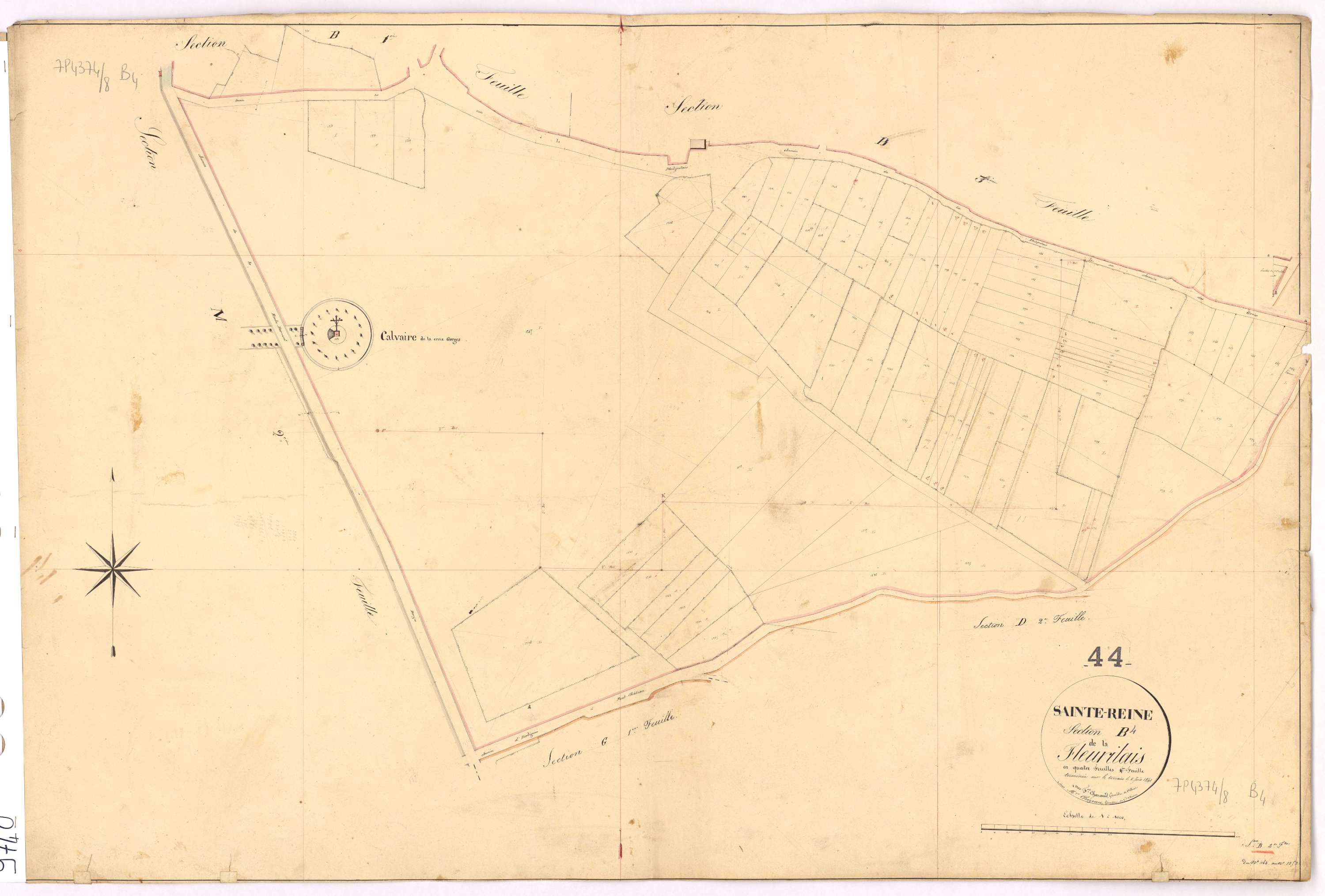 Sainte-Reine-de-Bretagne - Section B4 Fleuritais (section de La) ; 1164-1252