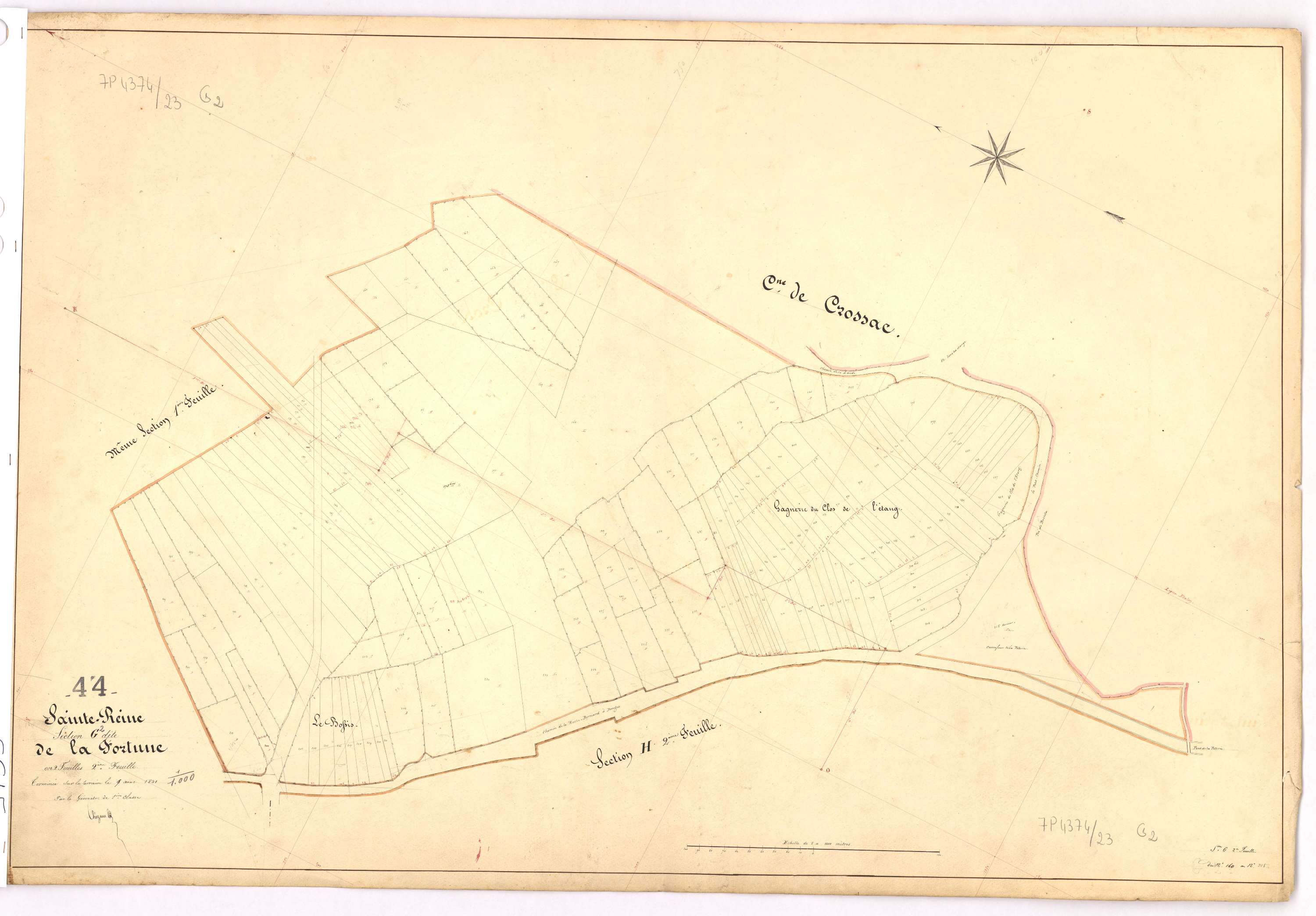 Sainte-Reine-de-Bretagne - Section G2 Fortune (section de La) ; 160-315