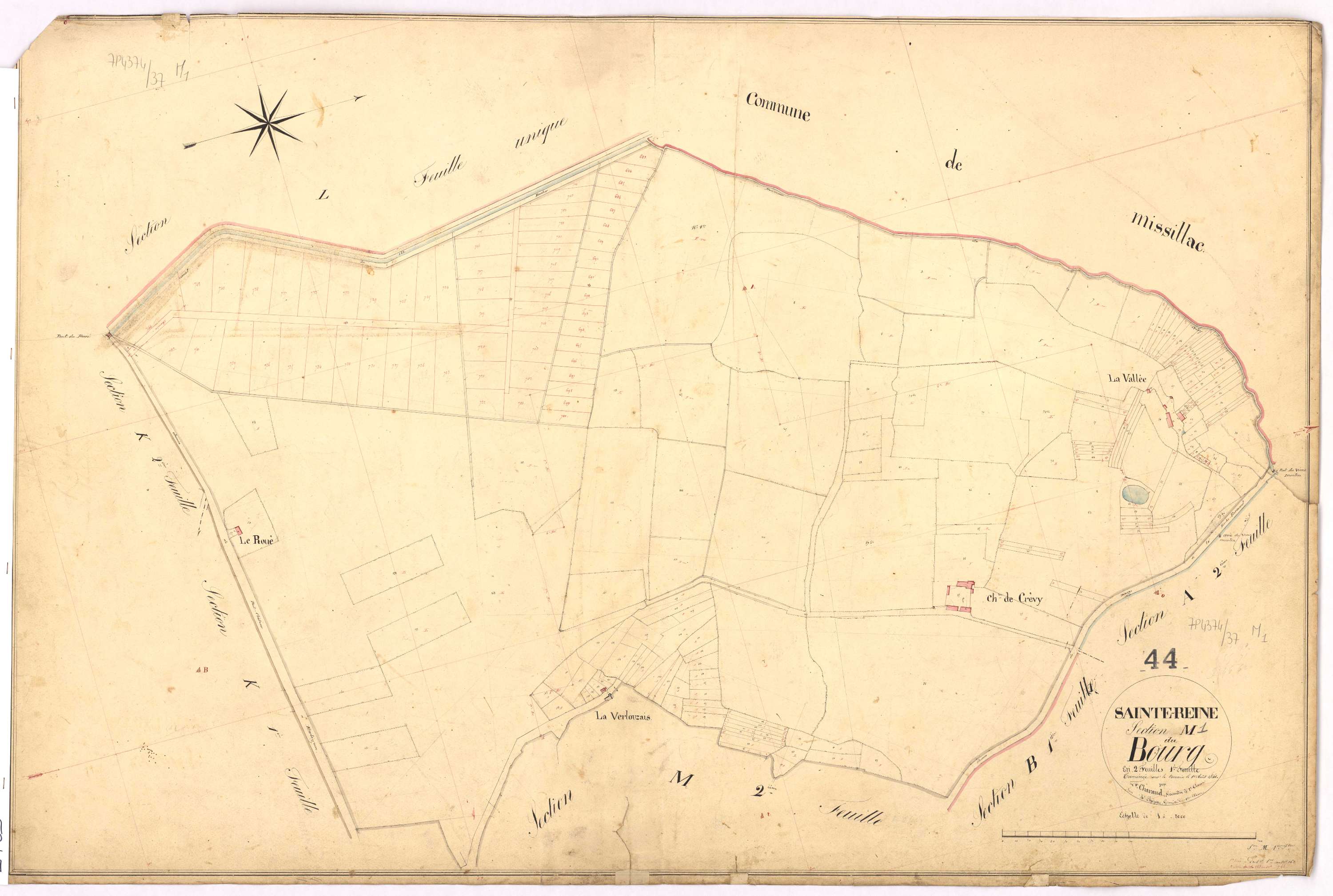 Sainte-Reine-de-Bretagne - Section M1 Bourg (section du) ; 1-162