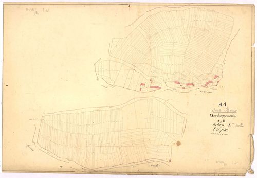 Sainte-Reine-de-Bretagne - Section L (développement) Cuziac (section de) ; 1-613 ; développement des polygônes A et B