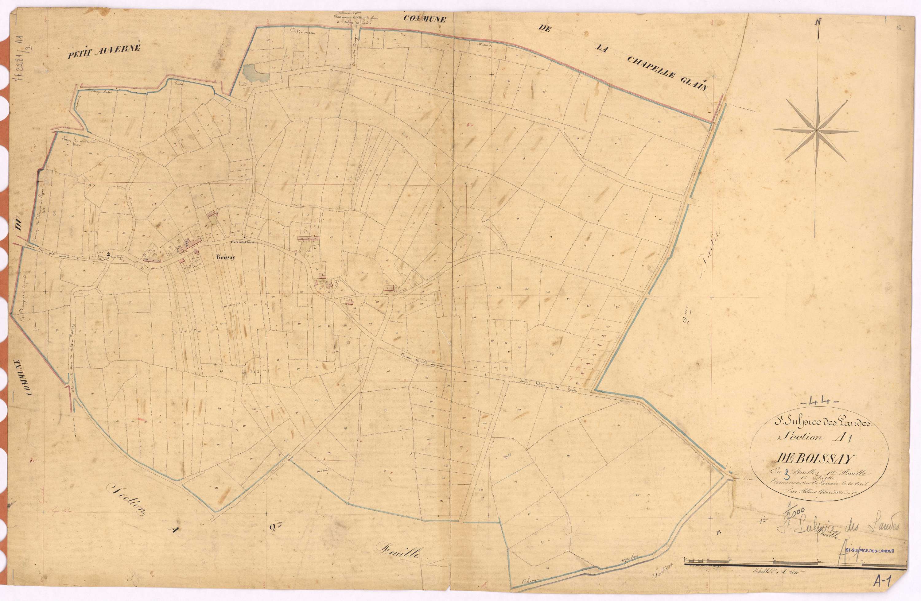 Saint-Sulpice-des-Landes - Section A1 Boissay (section de)