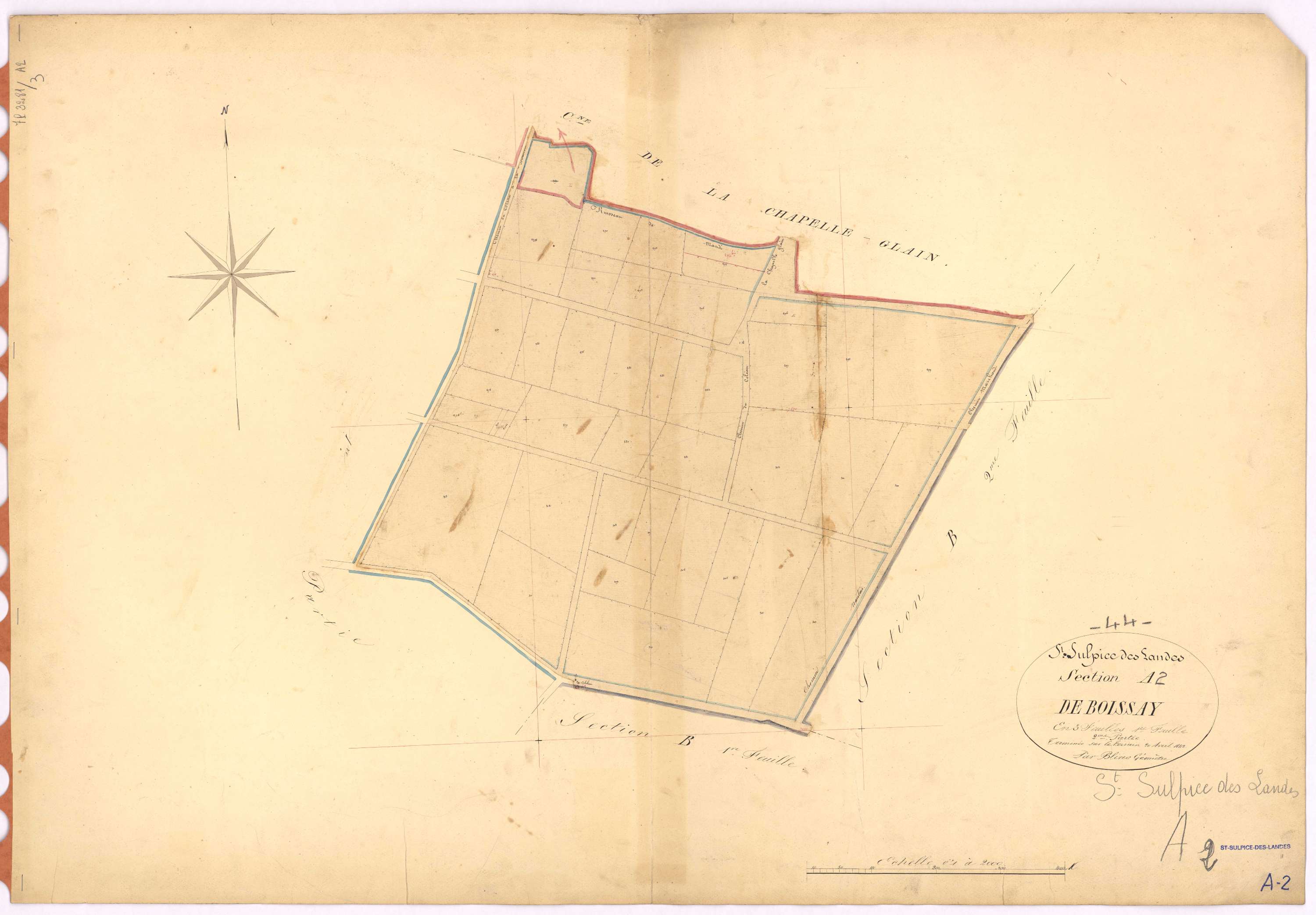 Saint-Sulpice-des-Landes - Section A2 Boissay (section de)