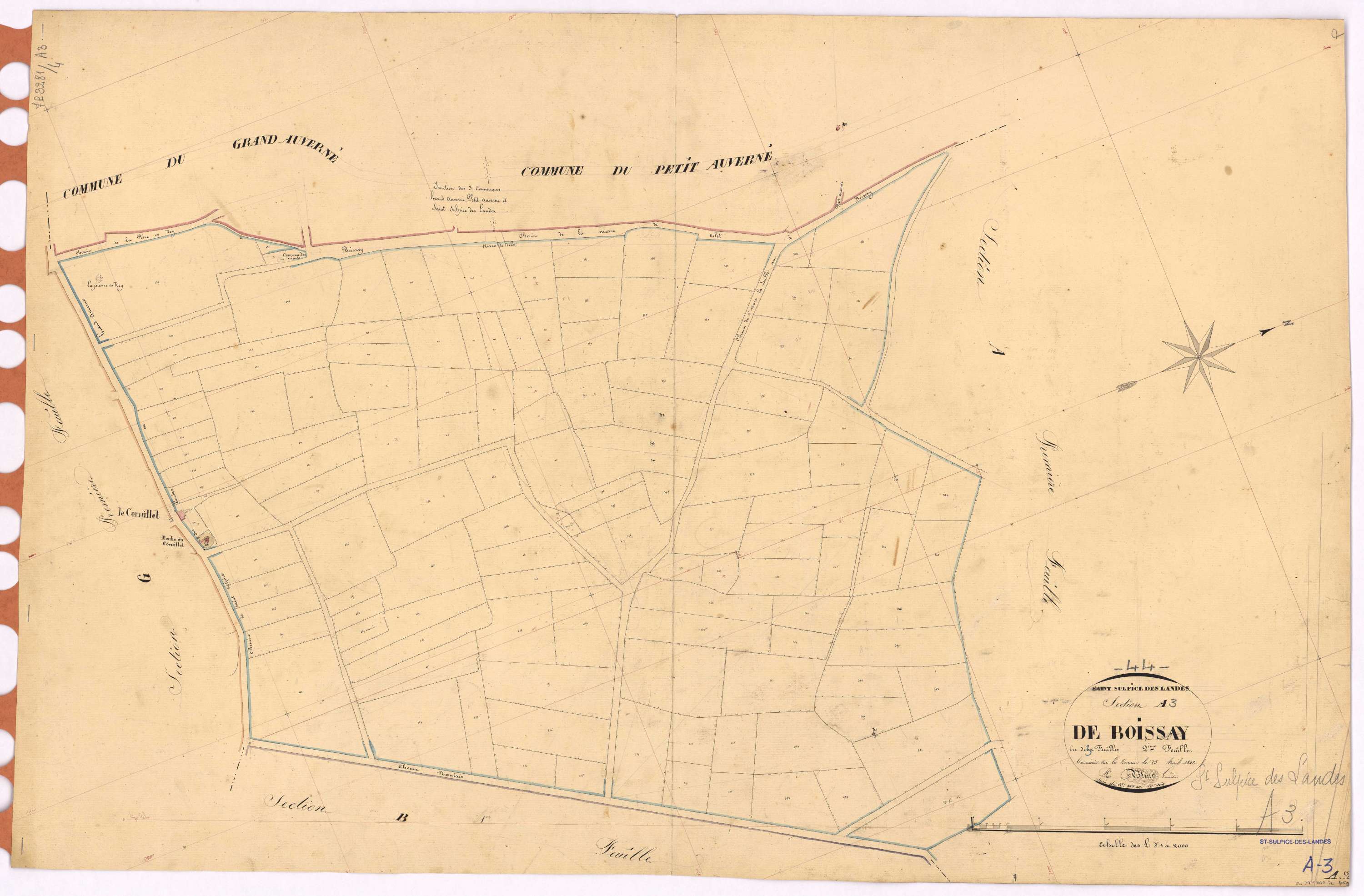 Saint-Sulpice-des-Landes - Section A3 Boissay (section de) ; 342-469