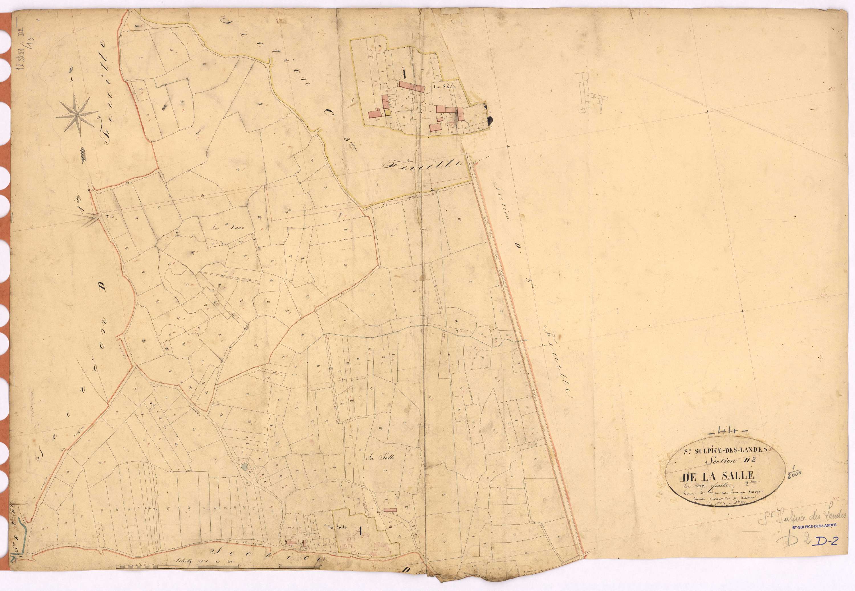 Saint-Sulpice-des-Landes - Section D2 Salle (section de La) ; 51-325