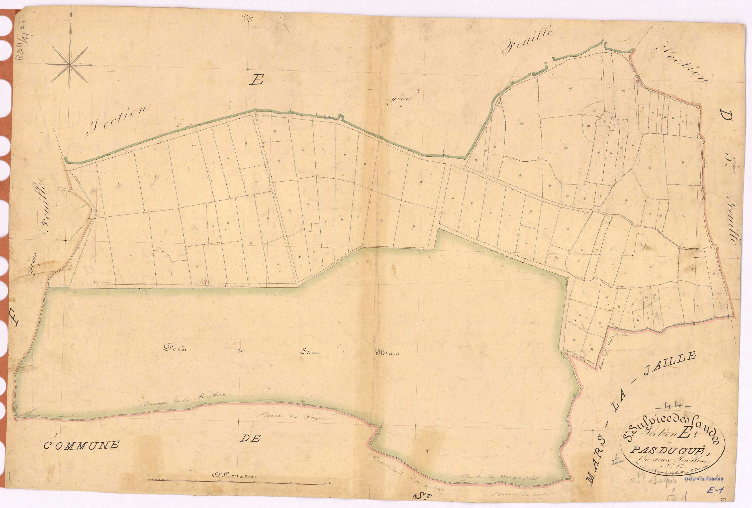 Saint-Sulpice-des-Landes - Section E1 Pas du Gué (section du)