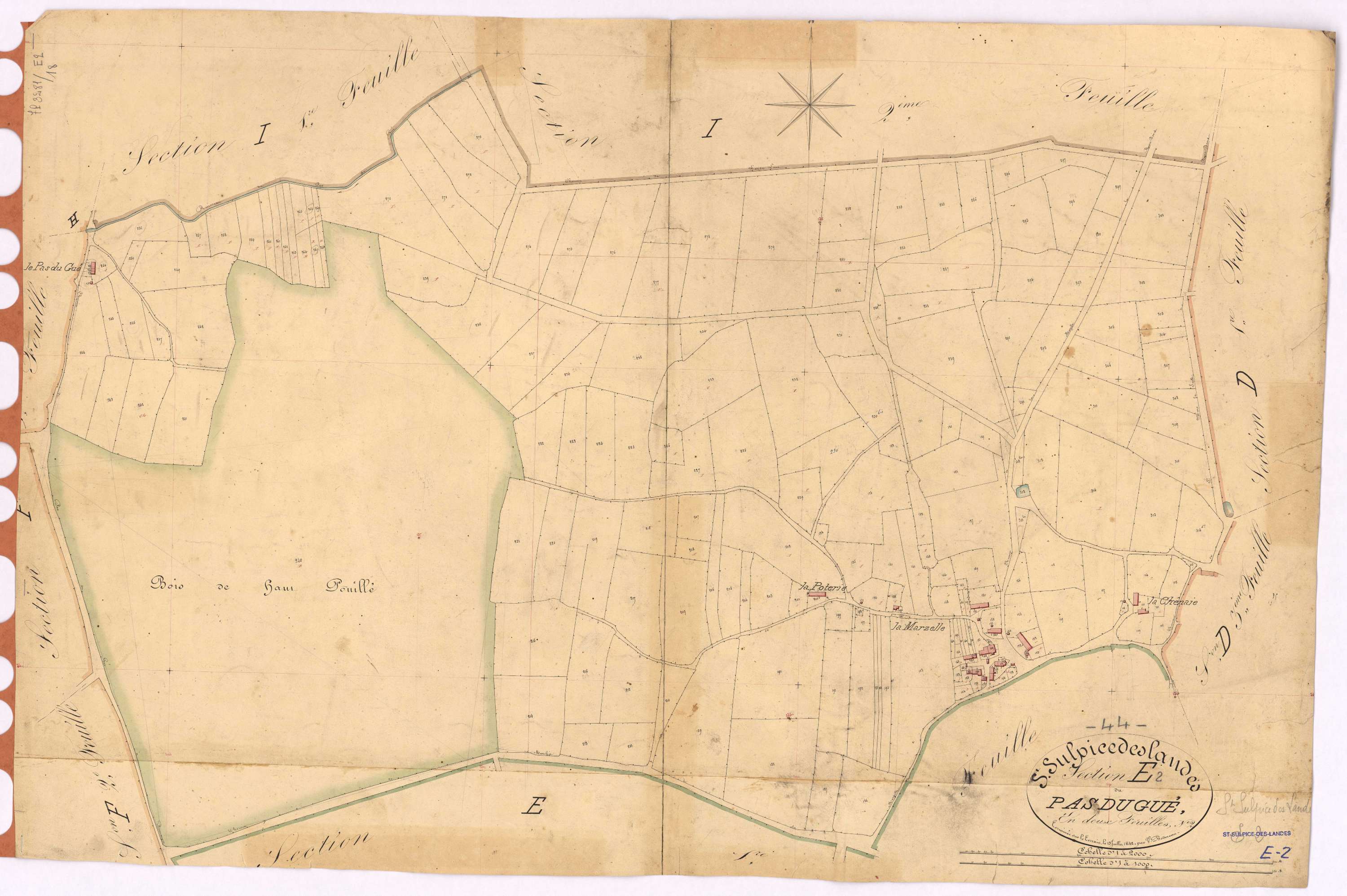 Saint-Sulpice-des-Landes - Section E2 Pas du Gué (section du)