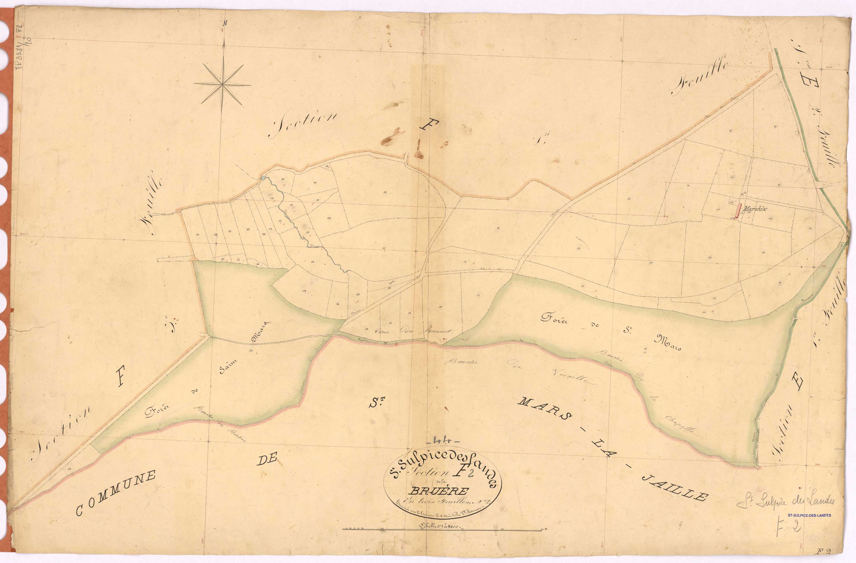 Saint-Sulpice-des-Landes - Section F2 Bruère (section de La)