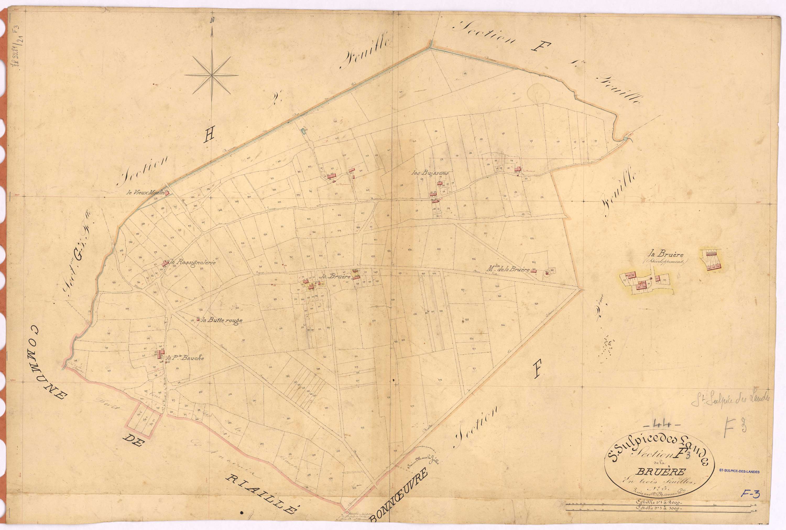Saint-Sulpice-des-Landes - Section F3 Bruère (section de La)