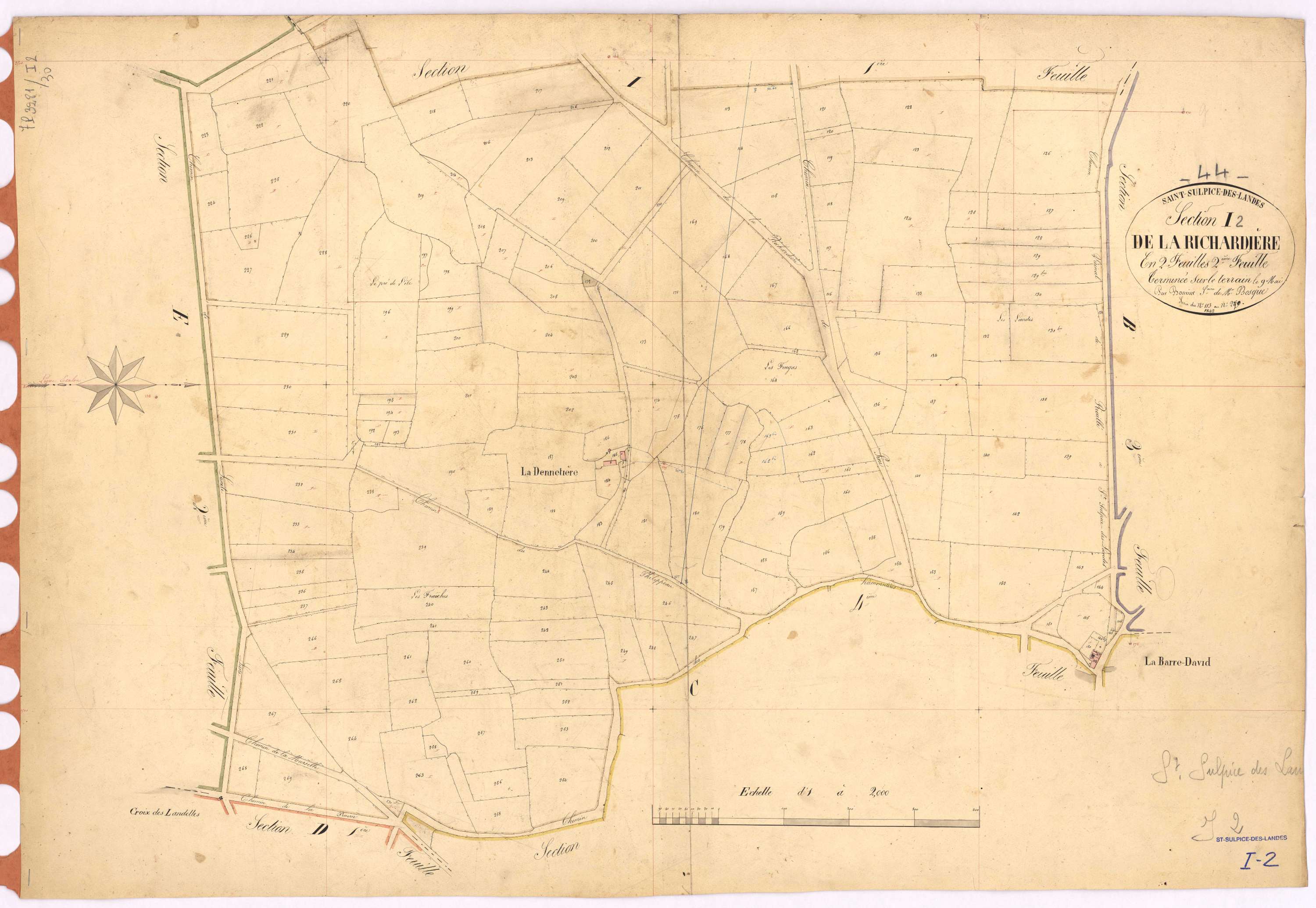 Saint-Sulpice-des-Landes - Section I2 Richardière (section de La) ; 113-270
