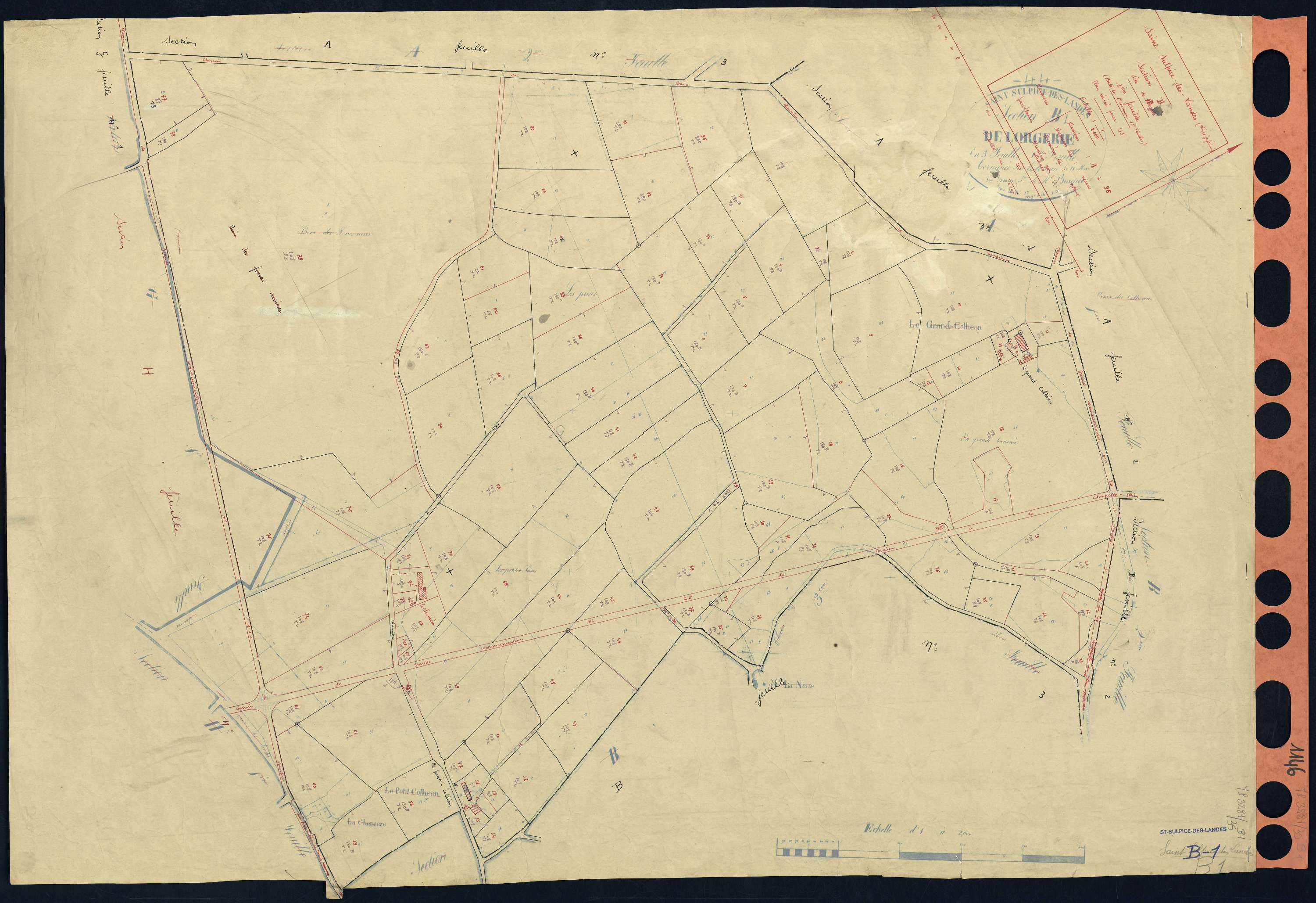Saint-Sulpice-des-Landes - Section B1 Orgerie (section de l') . 1-96