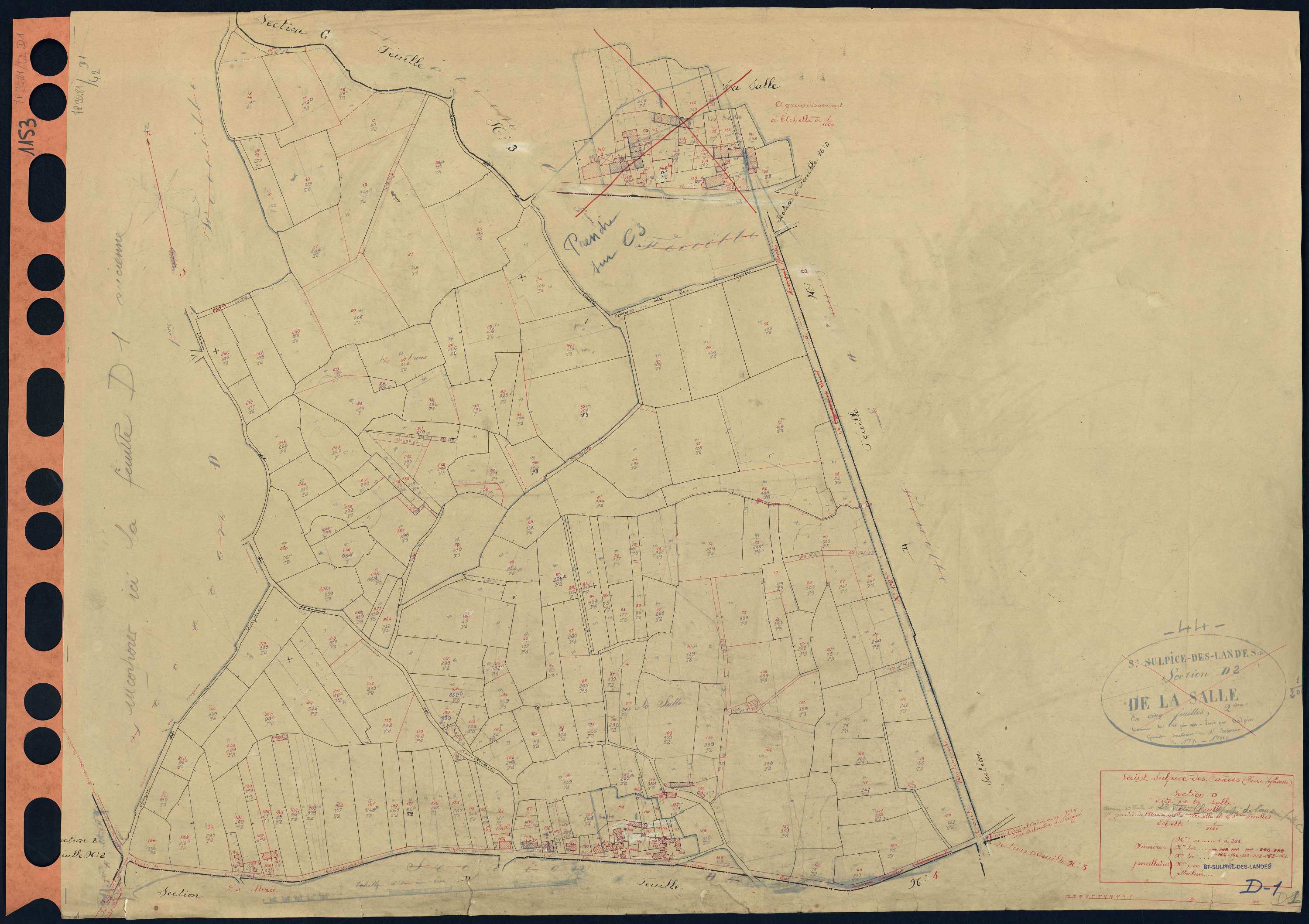 Saint-Sulpice-des-Landes - Section D1 Salle (section de La) . 1-269