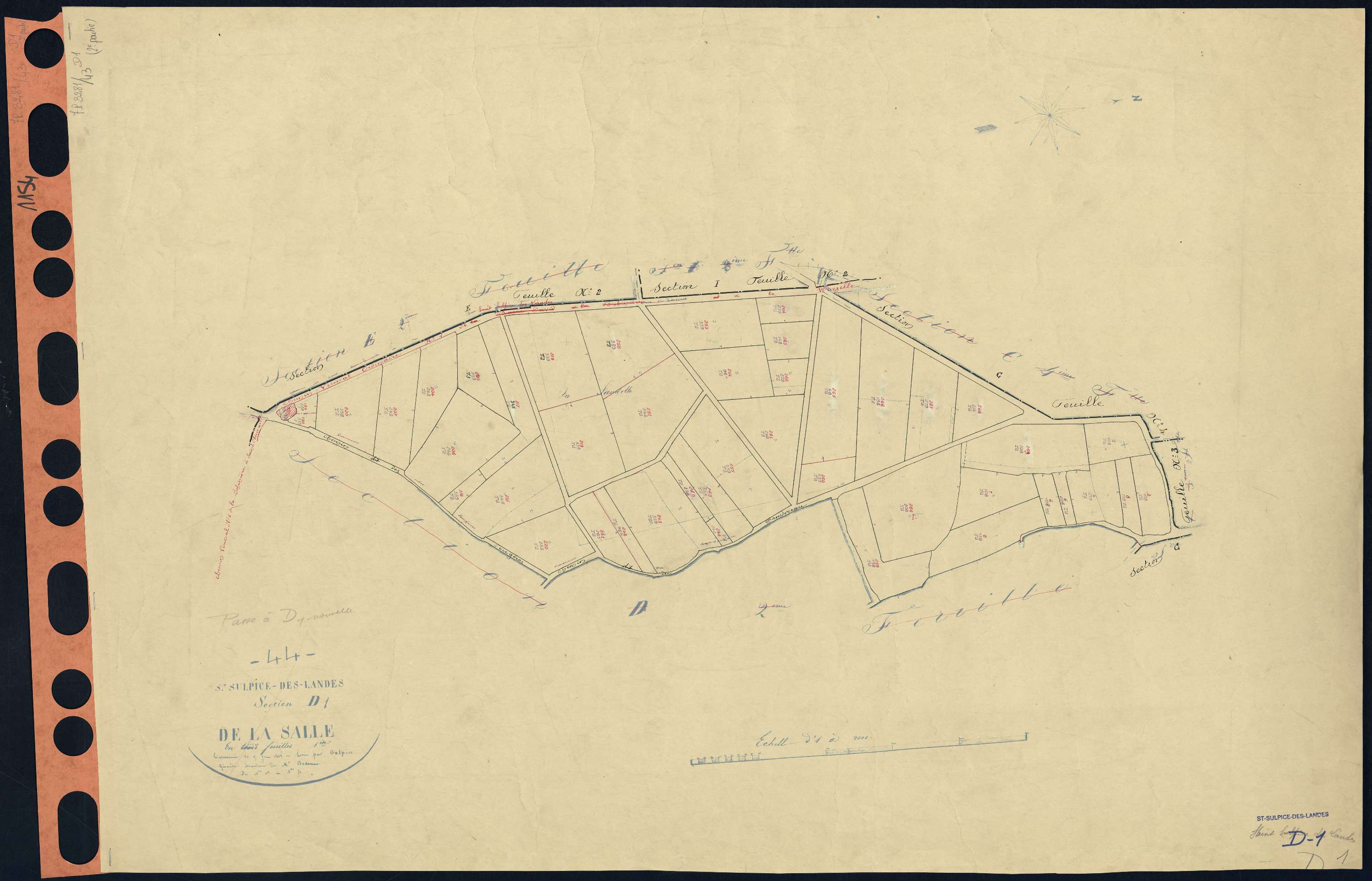 Saint-Sulpice-des-Landes - Section D1 Salle (section de La) . 1-269