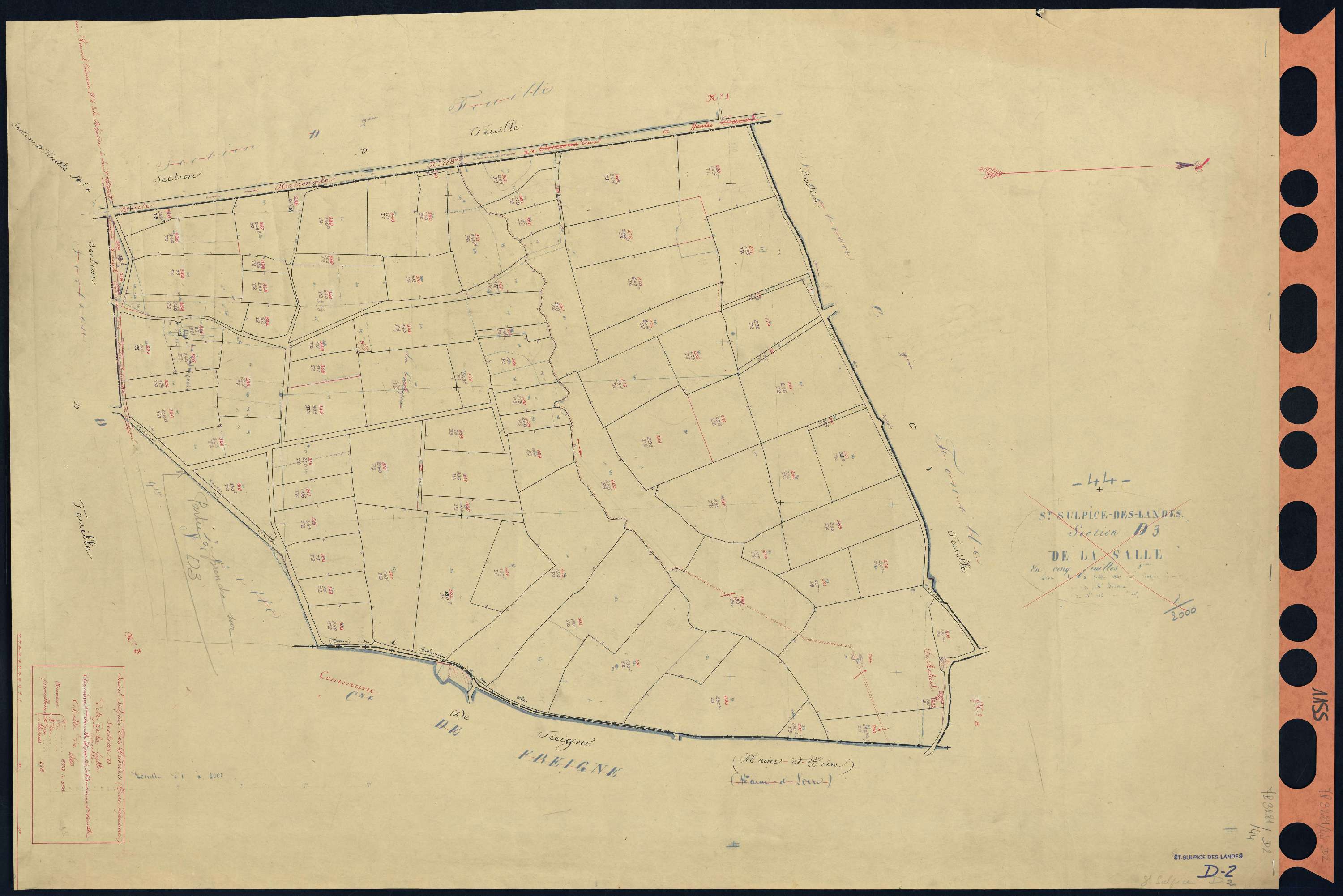Saint-Sulpice-des-Landes - Section D2 Salle (section de La) . 270-366
