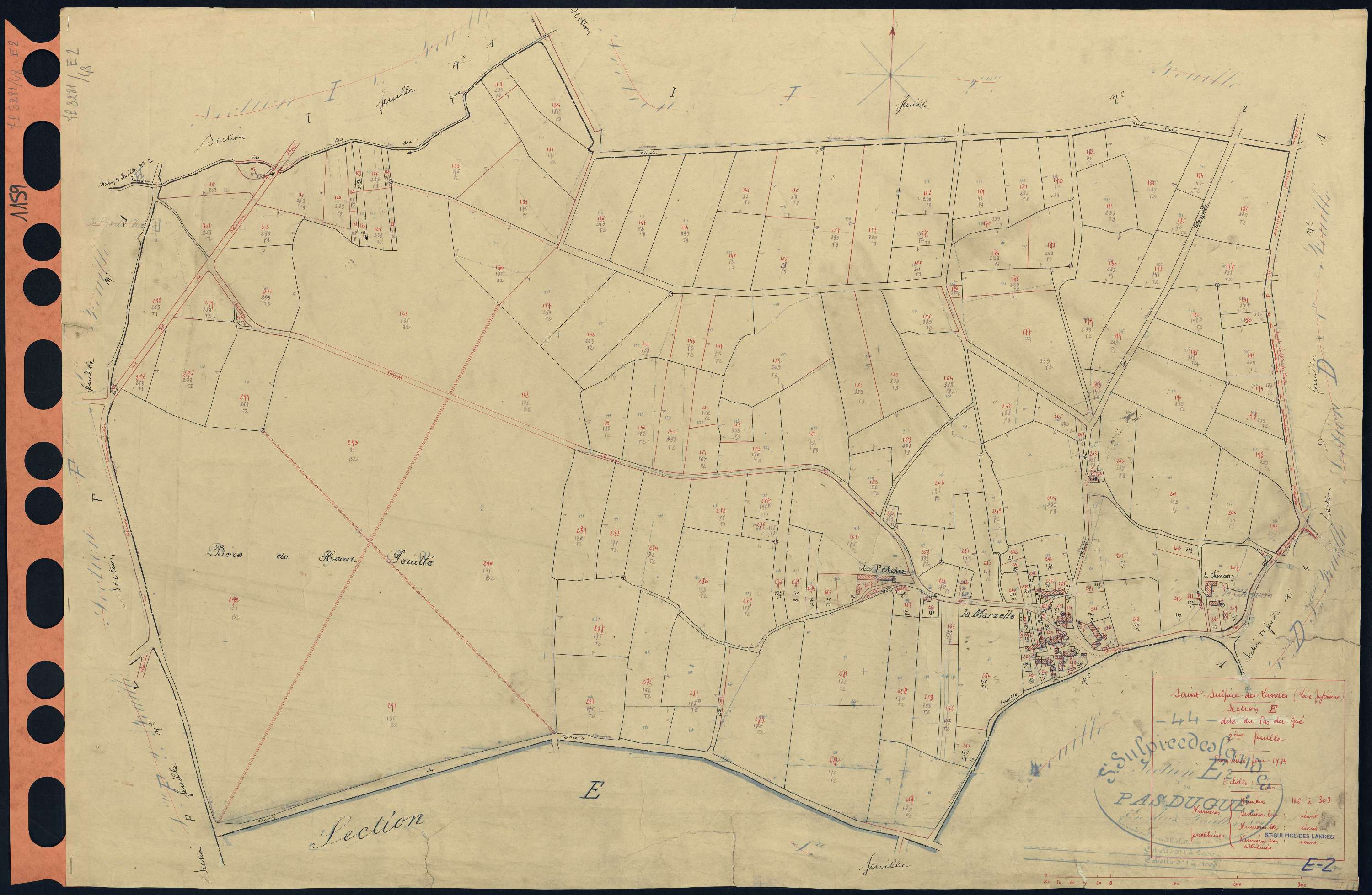 Saint-Sulpice-des-Landes - Section E2 Pas-du-Gué (section du) . 116-303