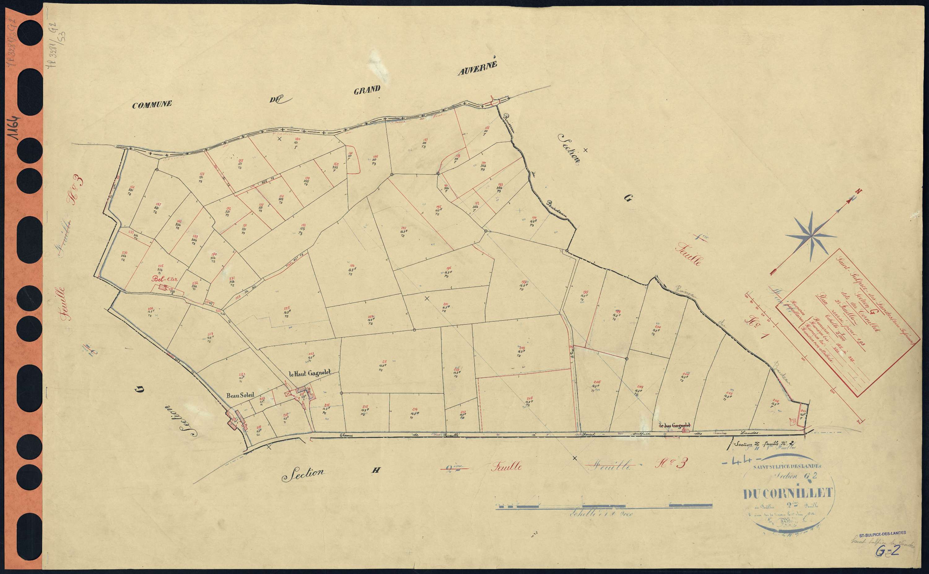 Saint-Sulpice-des-Landes - Section G2 Cornillet (section du) . 165-237