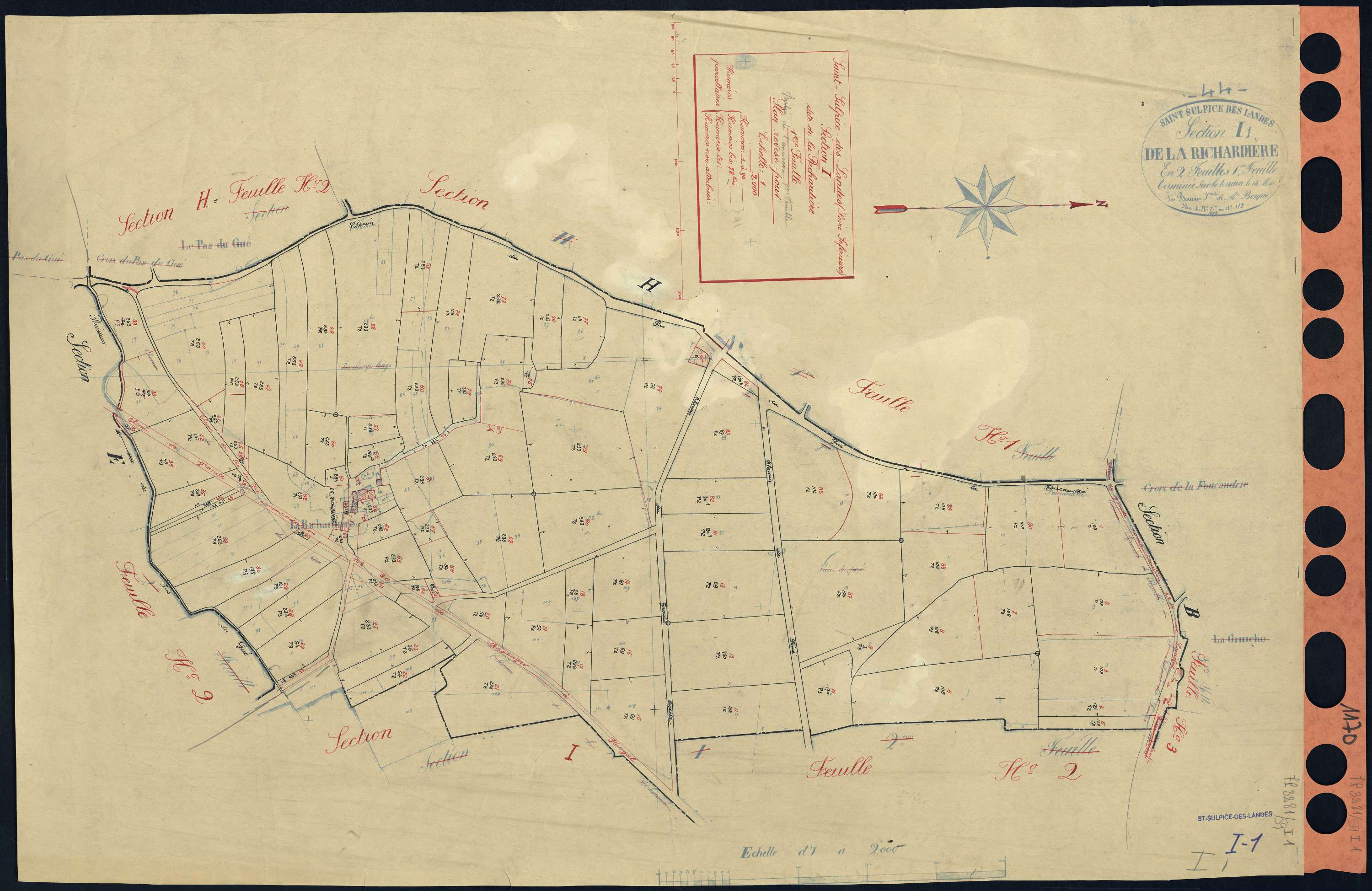 Saint-Sulpice-des-Landes - Section I1 Richardière (section de La) . 1-90