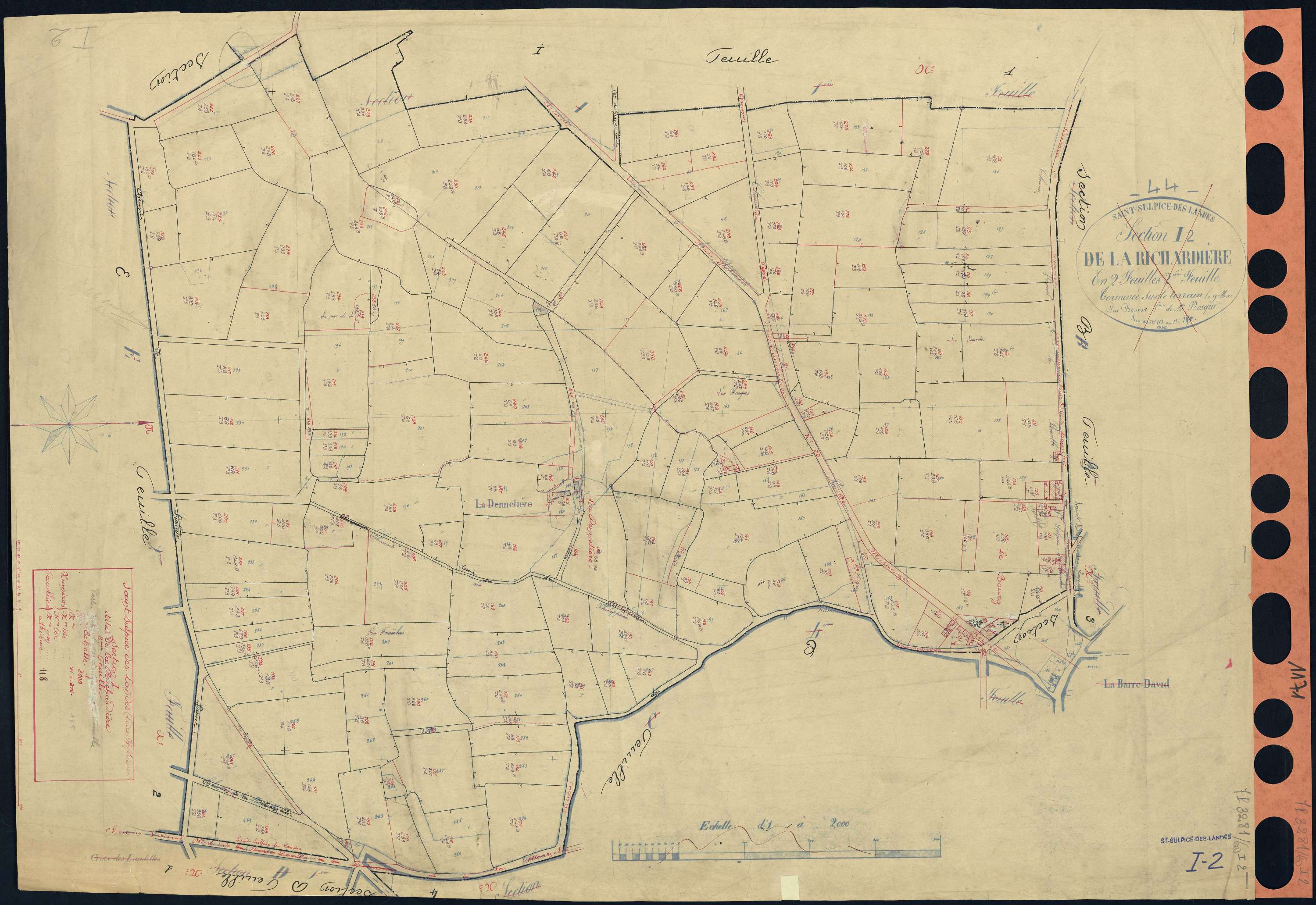 Saint-Sulpice-des-Landes - Section I2 Richardière (section de La) . 91-276