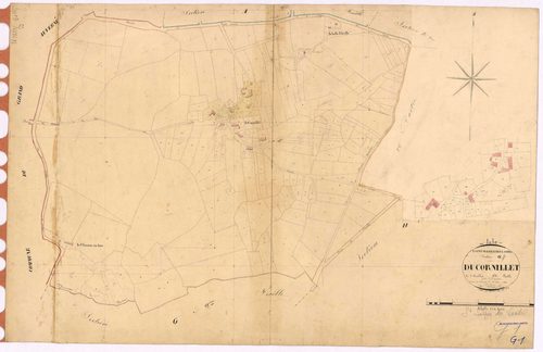 Saint-Sulpice-des-Landes - Section G1 Cornillet (section du) ; 1-274