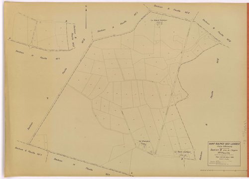 Saint-Sulpice-des-Landes - Section B1 Orgerie (section de l') ; 1-96