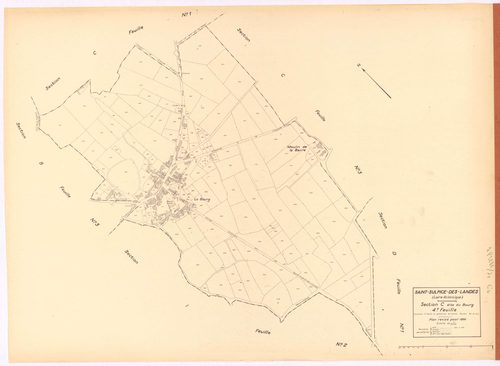 Saint-Sulpice-des-Landes - Section C4 Bourg (section du) ; 556-772