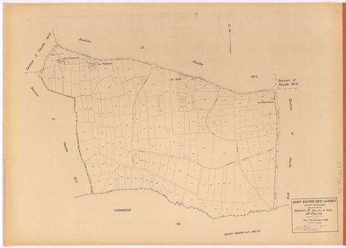 Saint-Sulpice-des-Landes - Section D4 Salle (section de La) ; 447-631